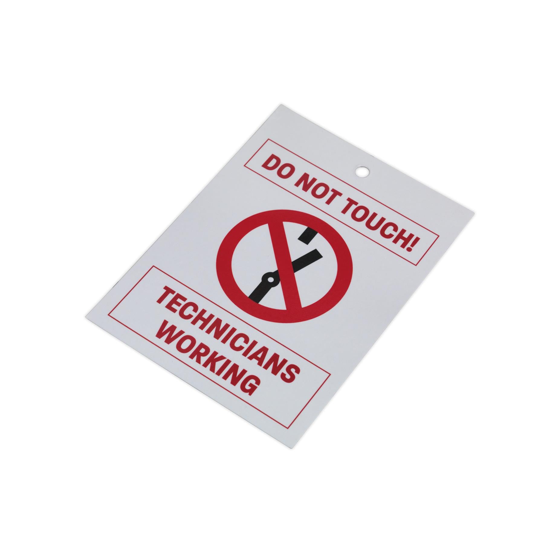 Sealey Hybrid/Electric Vehicle Keyring Warning Tag