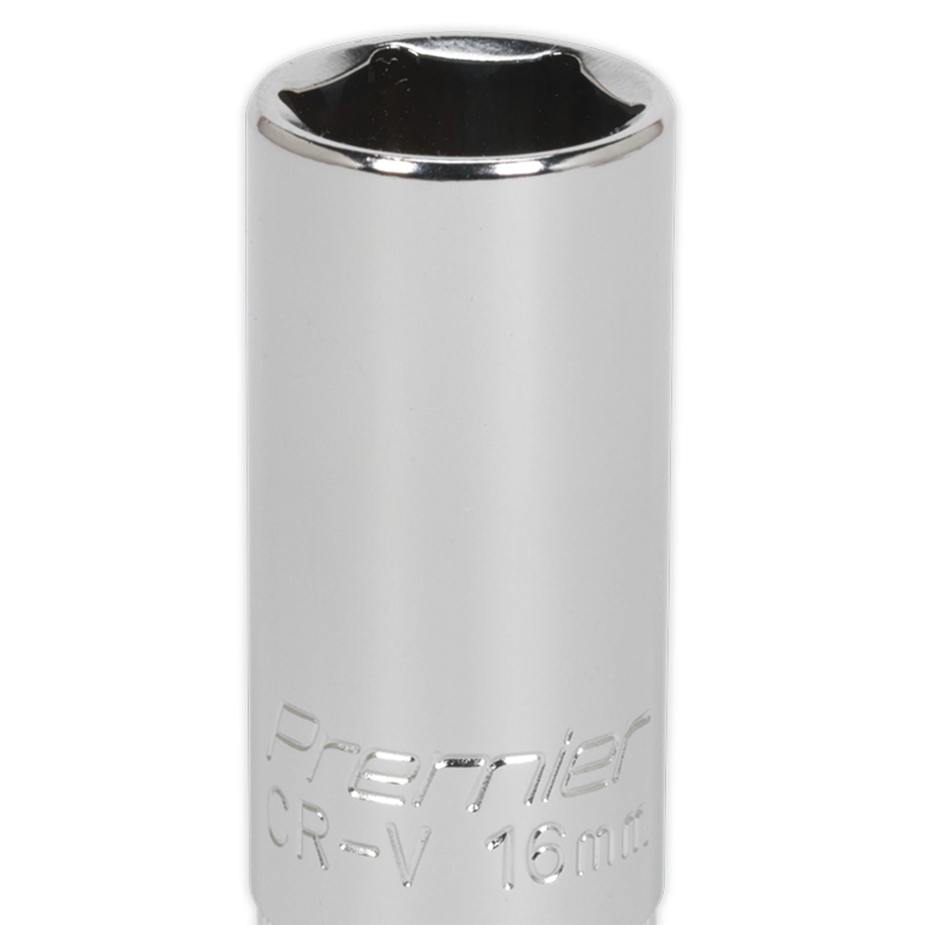 Sealey Spark Plug Socket 16mm 1/2"Sq Drive Sockets Individual