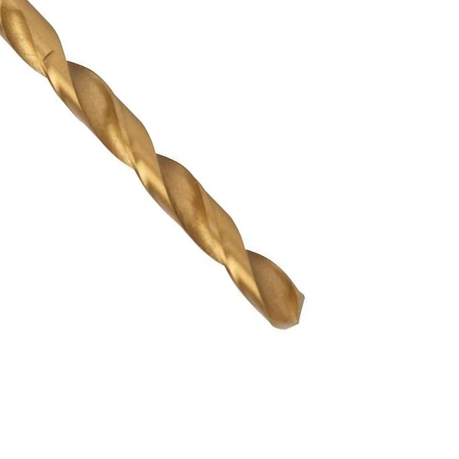 Hss Titanium-Coated Drill Bits 8.0mm Durable High Speed Metal Wood Plastic