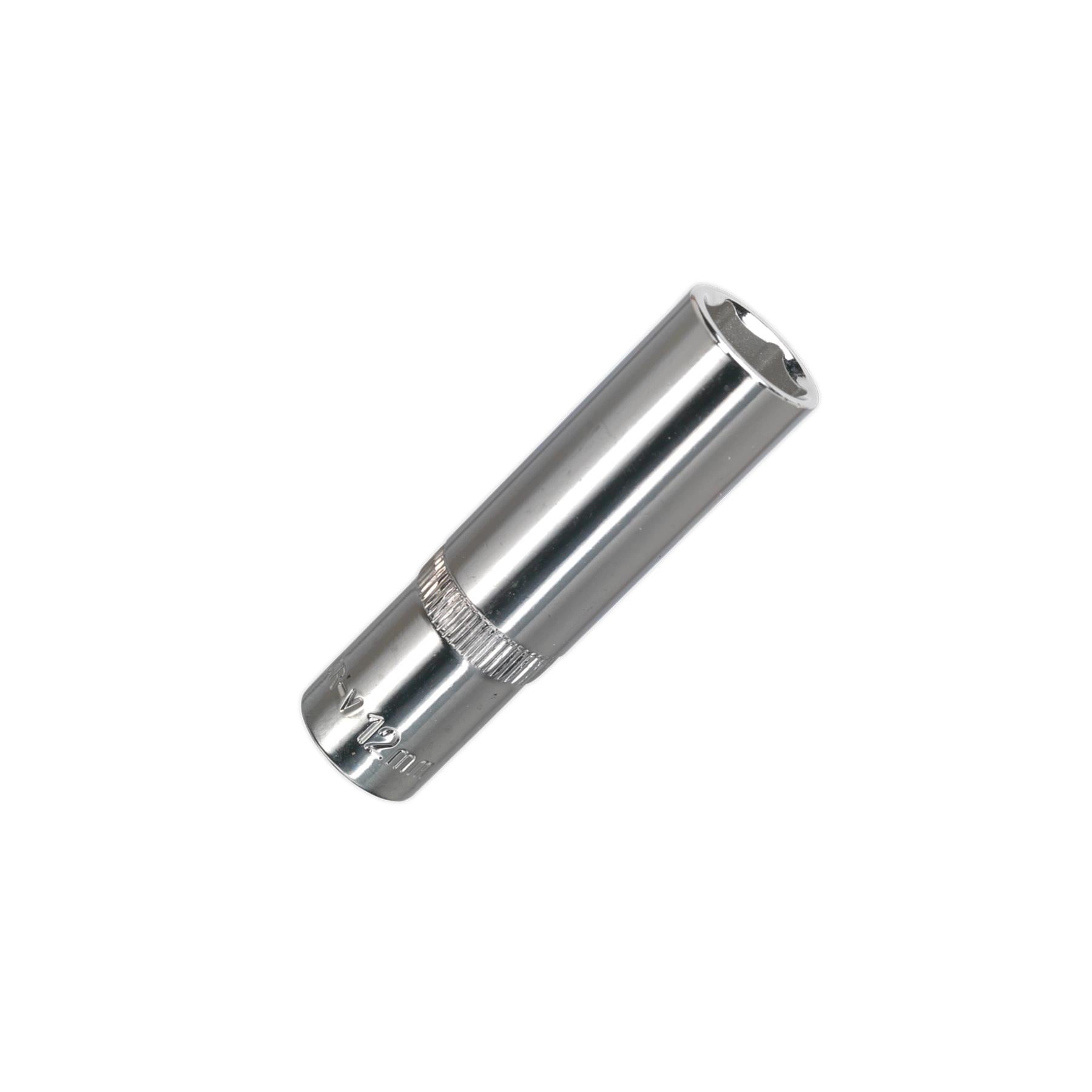 Sealey WallDrive Socket 12mm Deep 3/8"Sq Drive Fully Polished