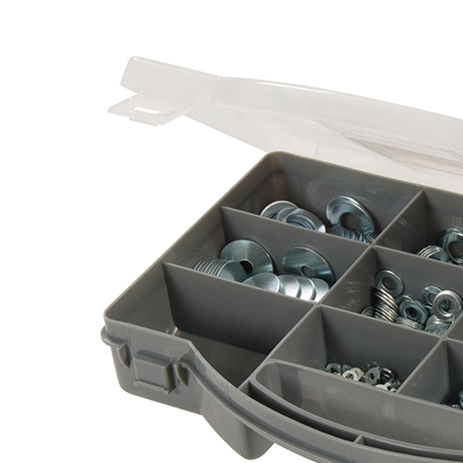 1000Pce Washers Assortment Pack Repair Fix Mudguard Building Corrosion Resistant