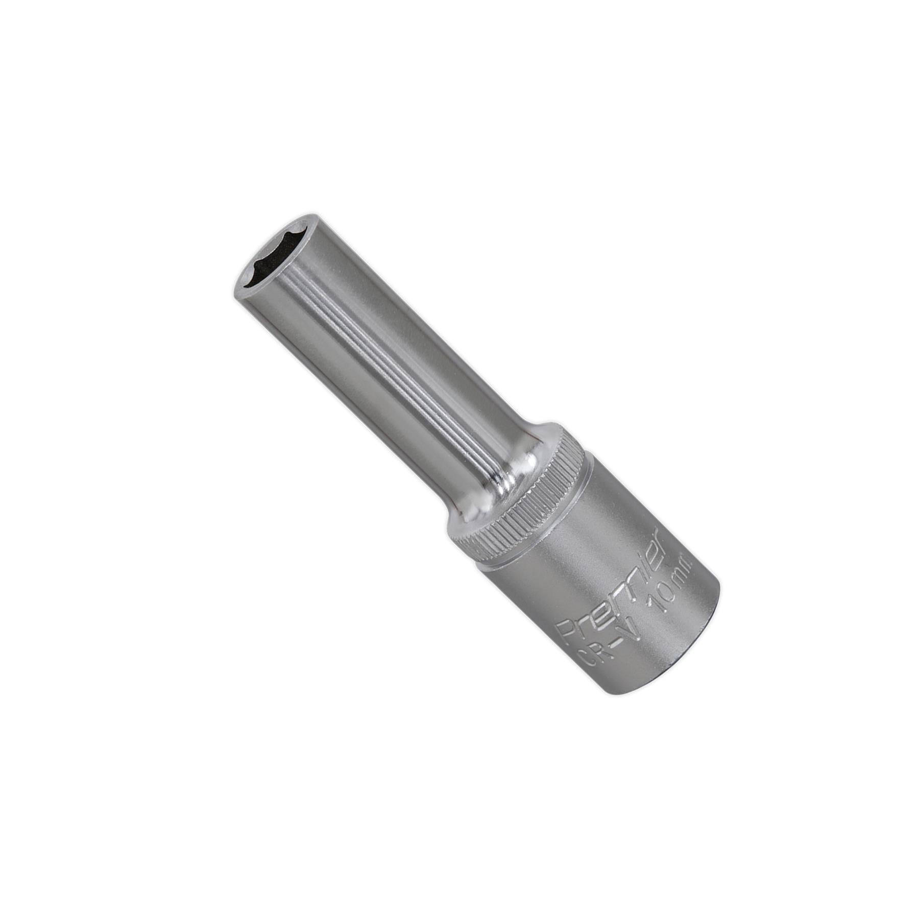Sealey WallDrive Socket 10mm Deep 1/2"Sq Drive Chrome Vanadium Steel