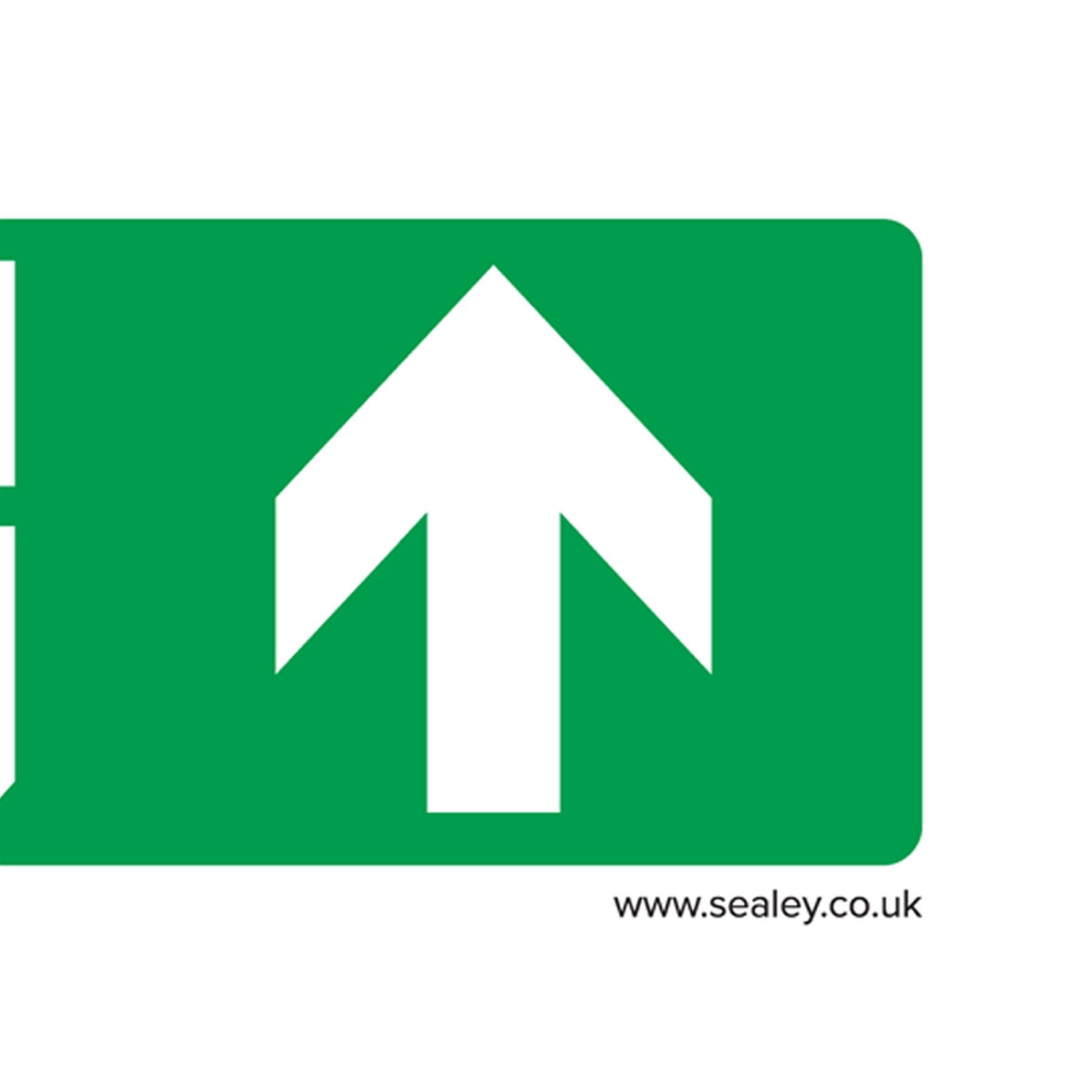 Safe Conditions Safety Sign - Fire Exit (Up) - Rigid Plastic