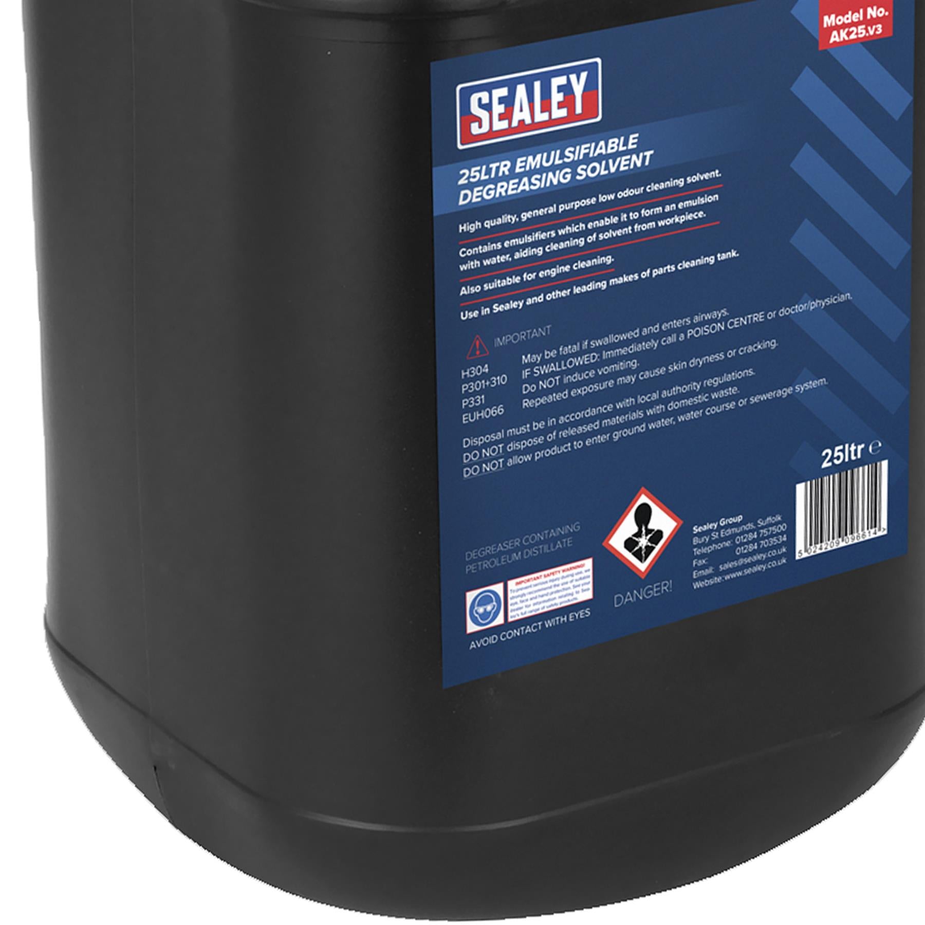 Sealey Degreasing Solvent Emulsifiable 25L