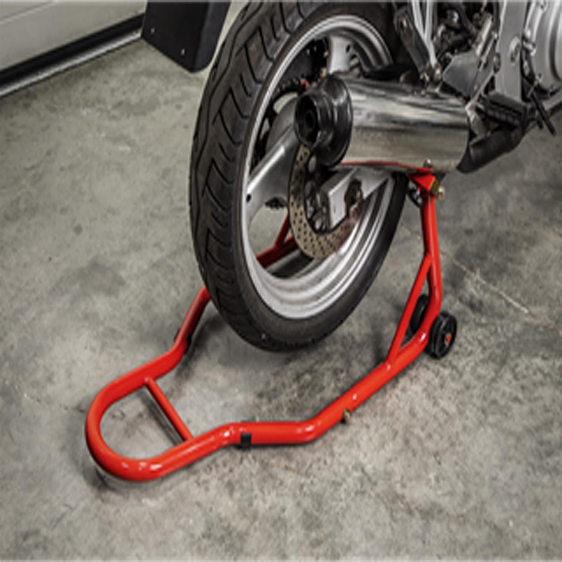 Universal Rear Paddock Stand with Rubber Supports