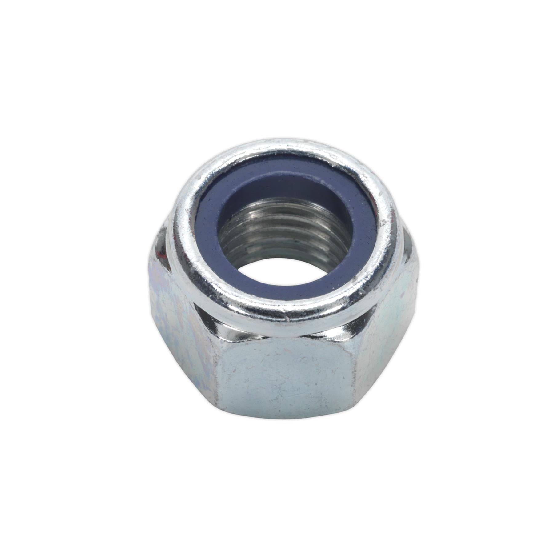 Sealey Nylon Locknut M16 Zinc Pack of 25