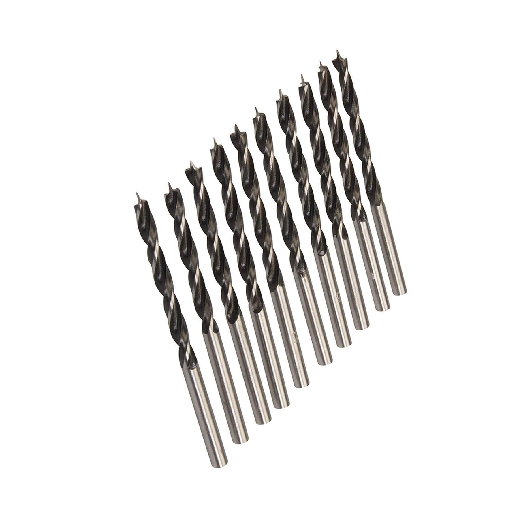10Pk Lip & Spur Drill Bits 5mm Durable Sharp Precision Drill Work On Wood DIY