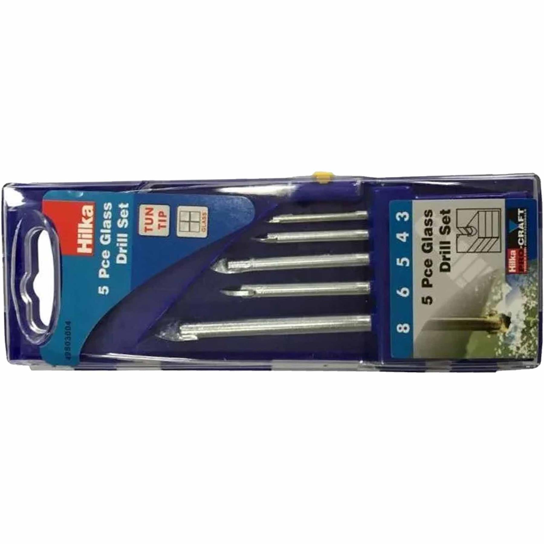 5Pcs Multifunctional Drill Bits Ceramic Wall Glass Punching Hole Working Set