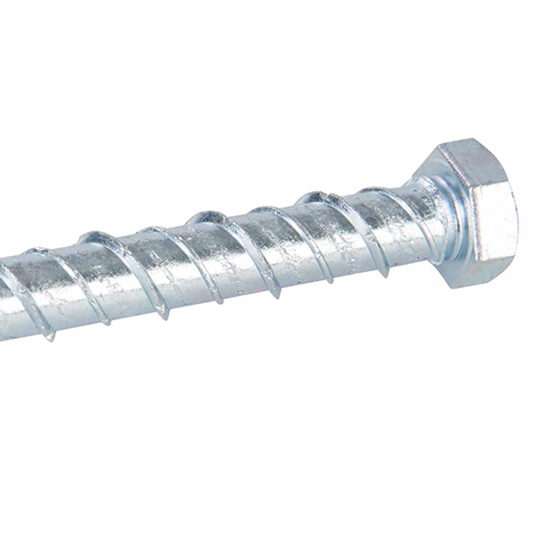 M12x100mm Concrete Masonry Bolts Hexagon Multi Fix Screwbolt Block Brick 10Pk