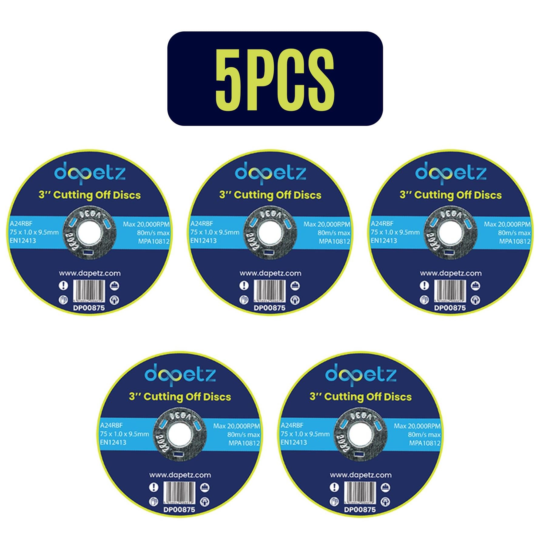 75mm ULTRA THIN METAL CUTTING BLADE DISC STEEL & STAINLESS ANGLE 5Pcs