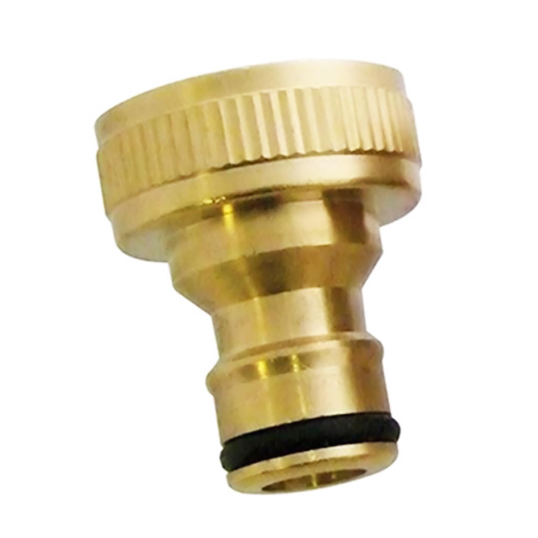 4 Piece Brass Hose Tap Fitting Connecter Set High Quality For Gardening Plumbing