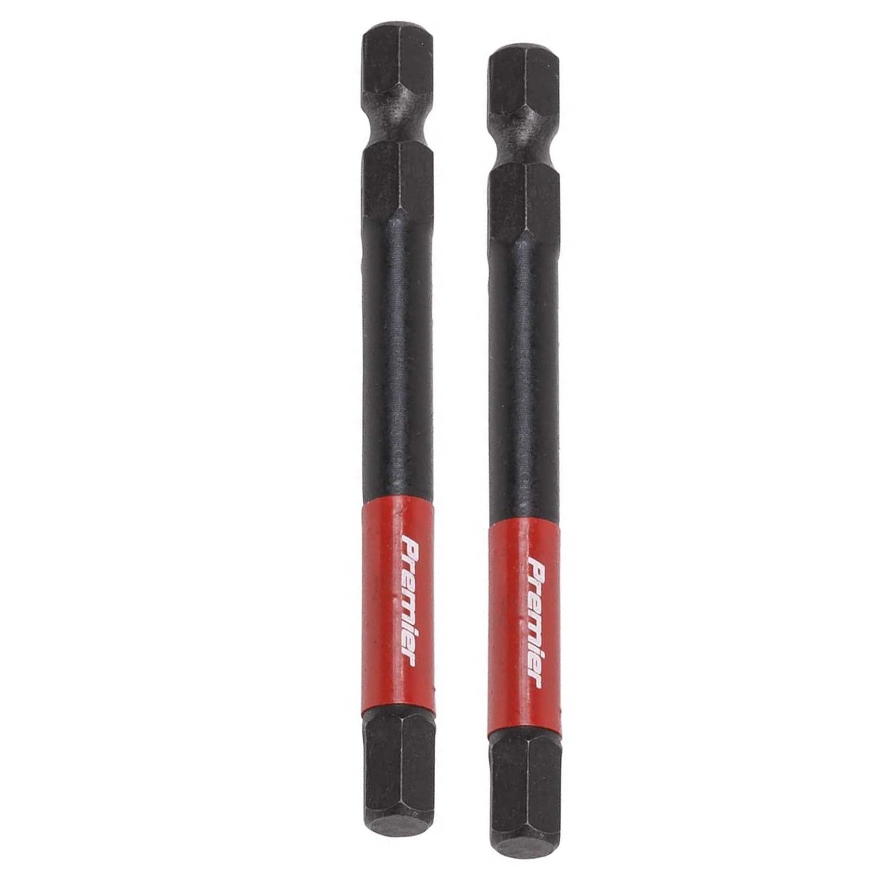 Hex 6mm Impact Power Tool Bits 75mm - 3pc