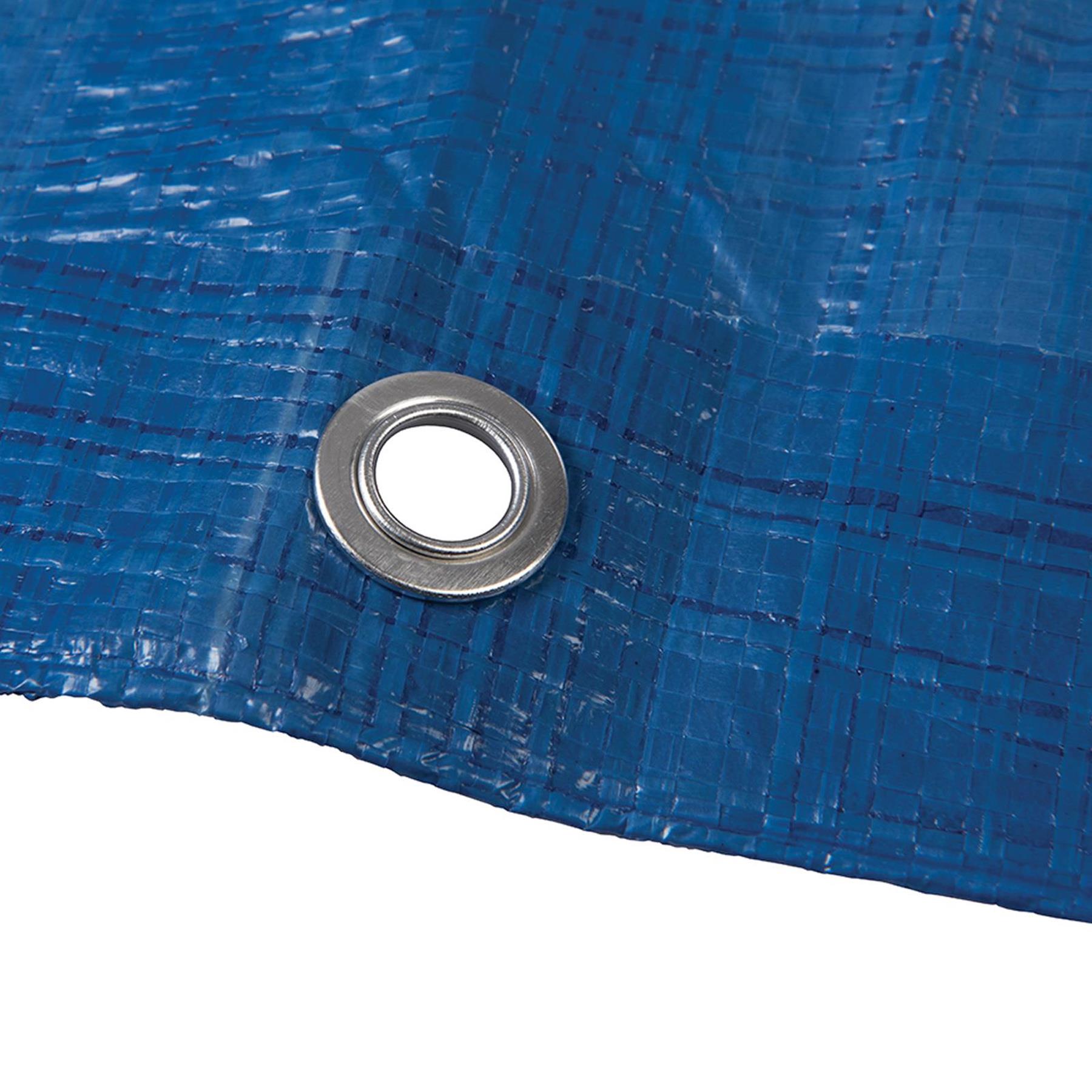 Tarpaulin Waterproof Sheet 4.8Mx6.1M Heavy Duty Cover Tarp Pvc Tear Proof