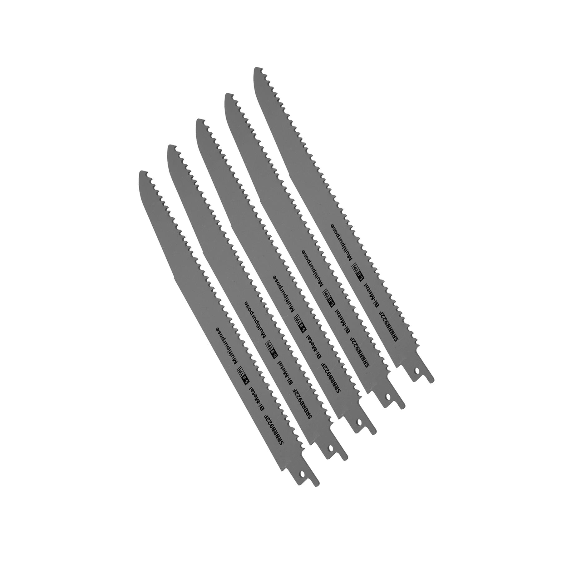 Sealey Reciprocating Saw Blade Multipurpose 230mm 5-8tpi-Pack of 5