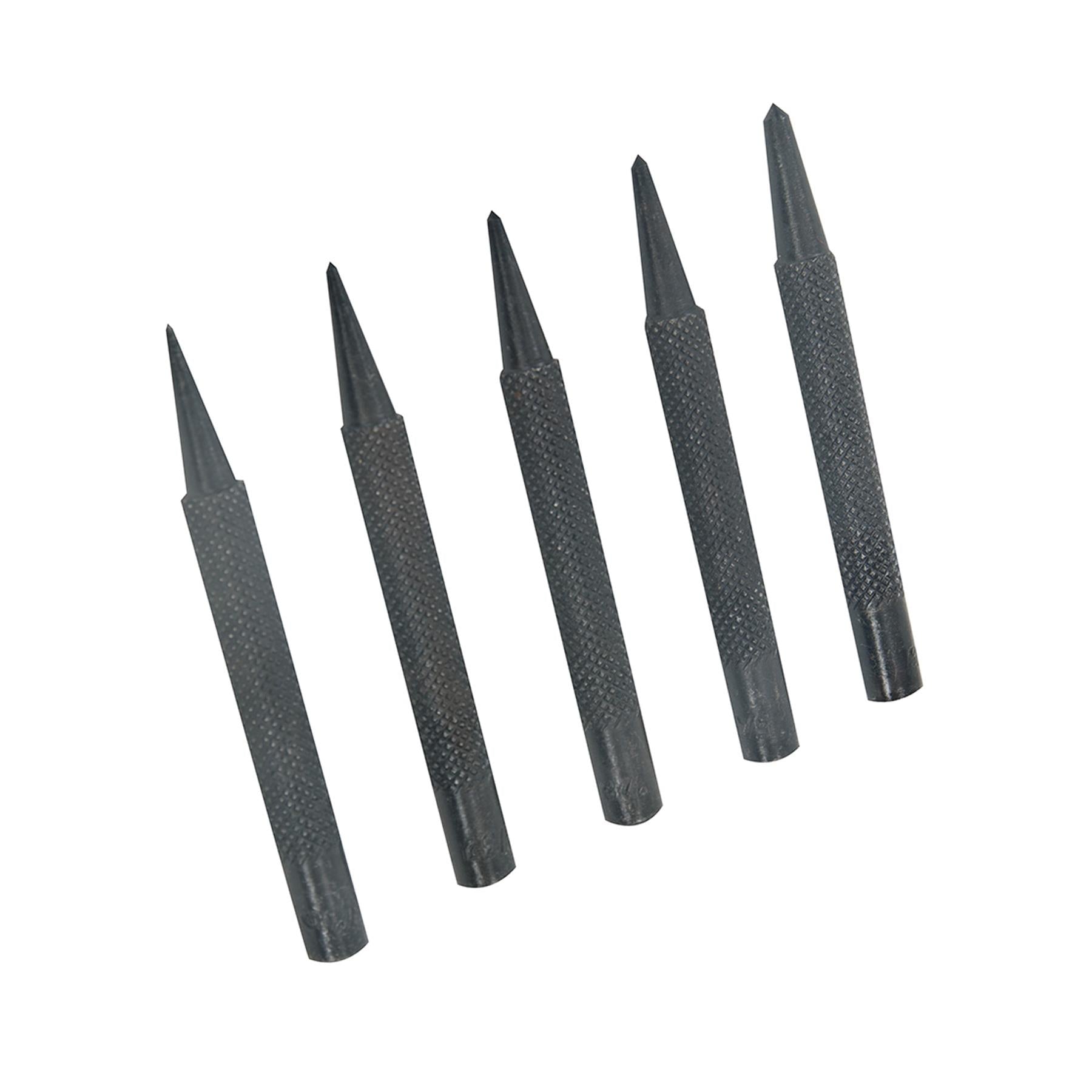 5Pce Centre Punch Create Hole Push Nail Smooth Finish Woodwork Craft DIY