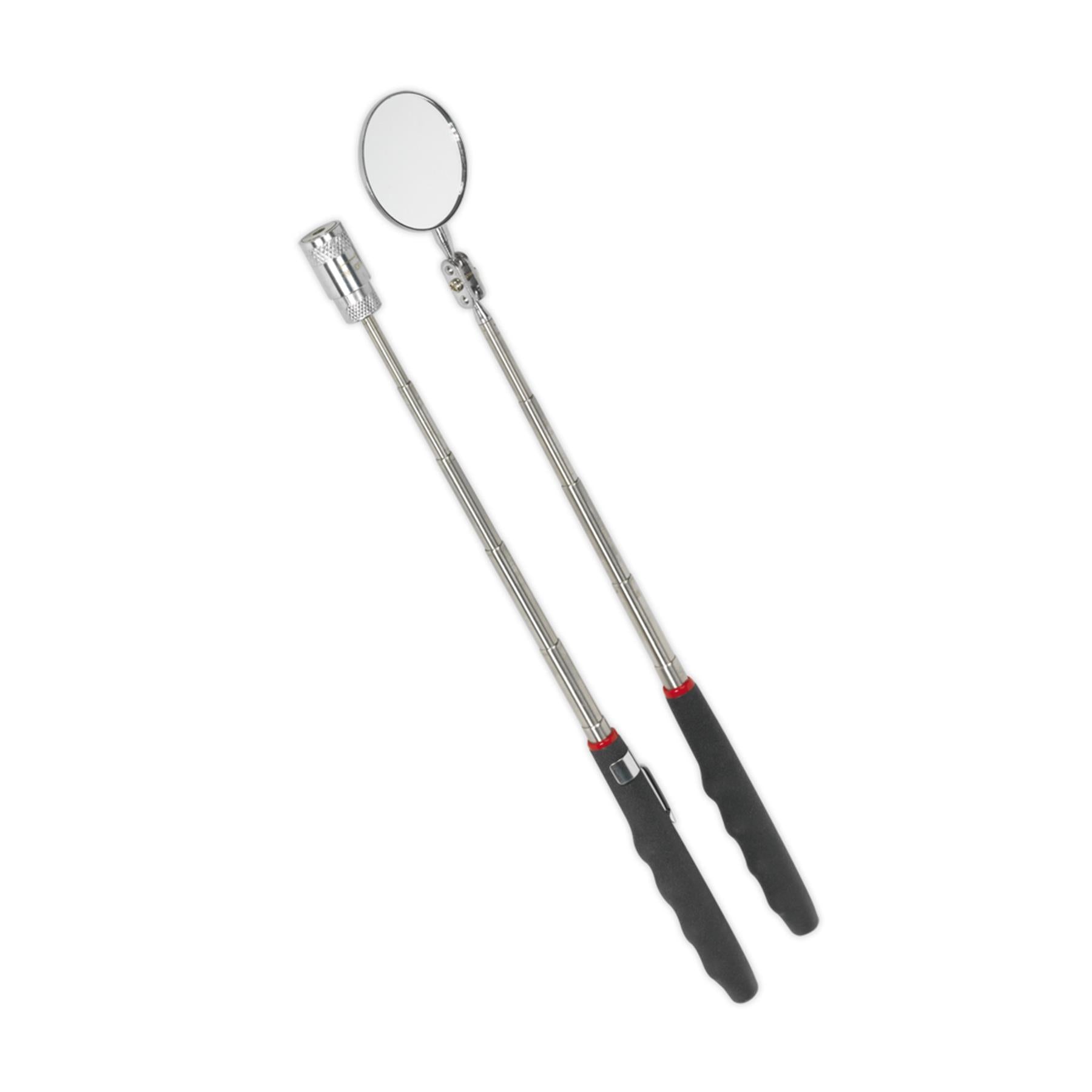 Sealey Telescopic Magnetic LED Pick-Up Tool & Inspection Mirror Set