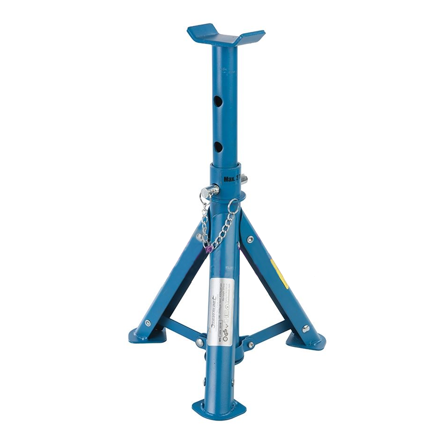 Folding Axle Stand Set 2Pc 2Tonne Strong Rust Resistant And Powder Coated
