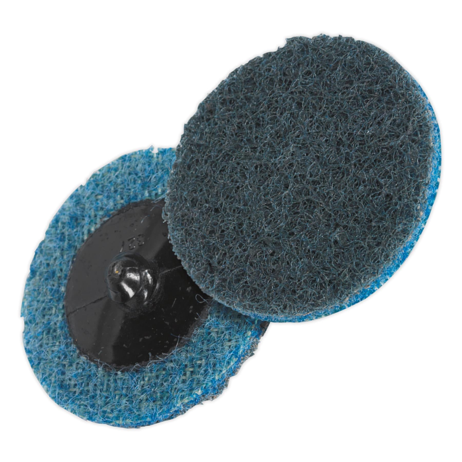 Sealey Quick-Change Preparation Pad 50mm Fine Pack of 10