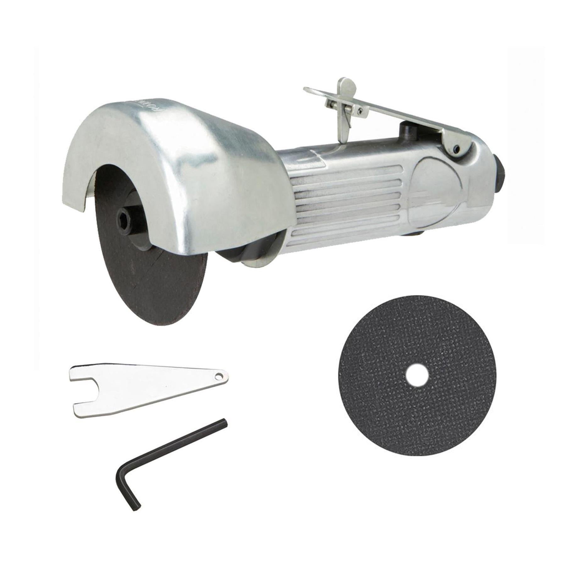 75mm 3" Inch Air Cut Off Tool Grinder Cutter Safety Trigger 1 Discs 3Y Guarantee
