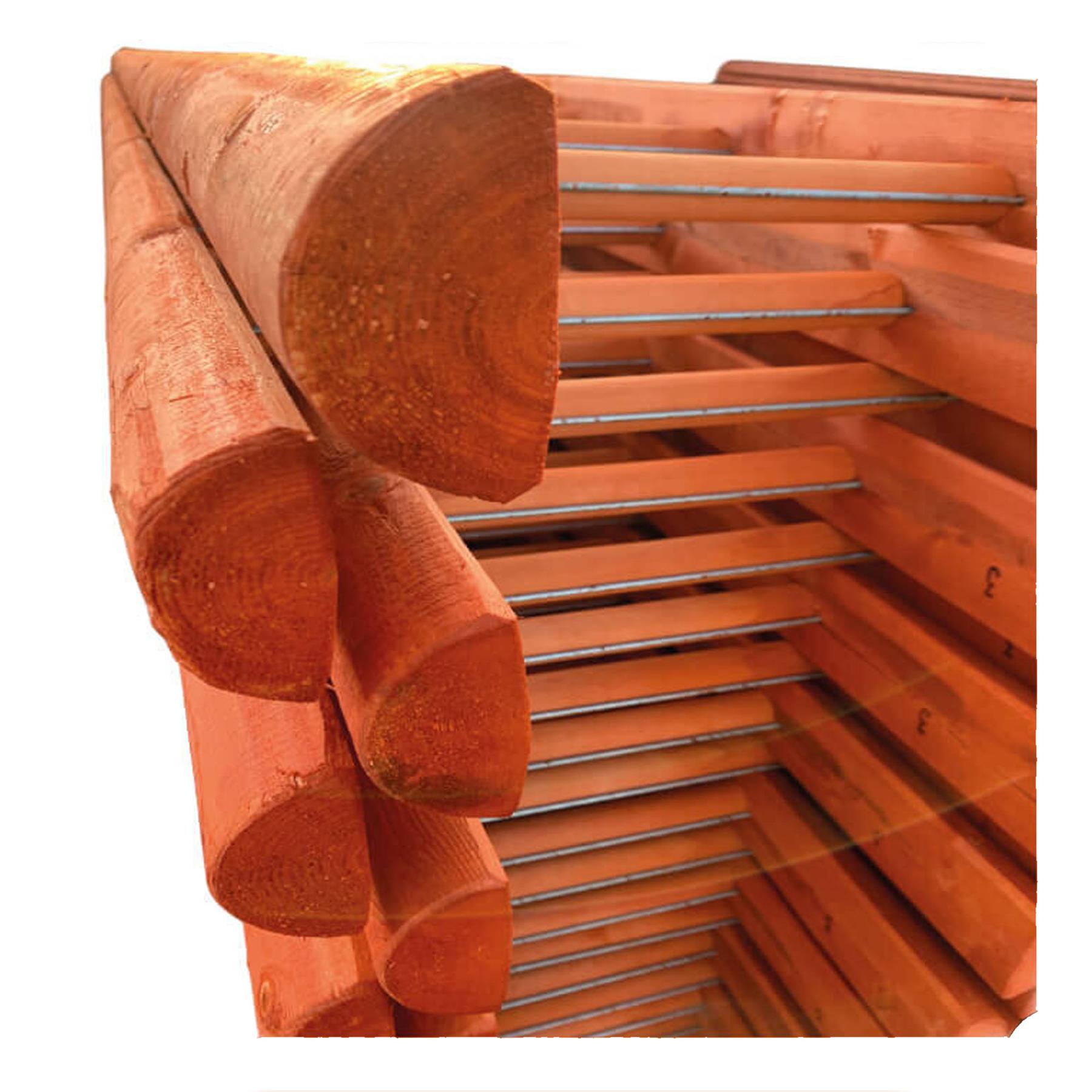 Dapetz Timber Pole Ladder 15 Rung Ladder 4m