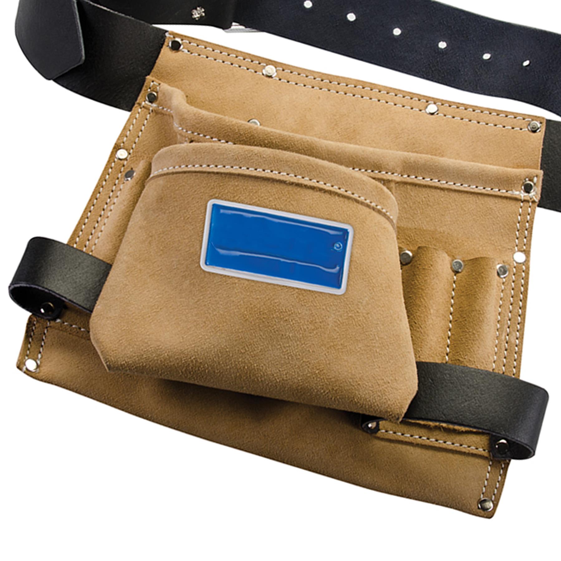 Leather Nail & Tool Bag 8 Pocket - 260 X 230mm