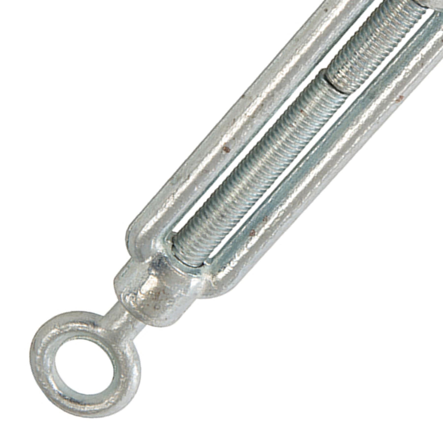 Heavy Duty Turn Buckle 5pk M6 Hook Eye Secure Fixing Strainer Tension