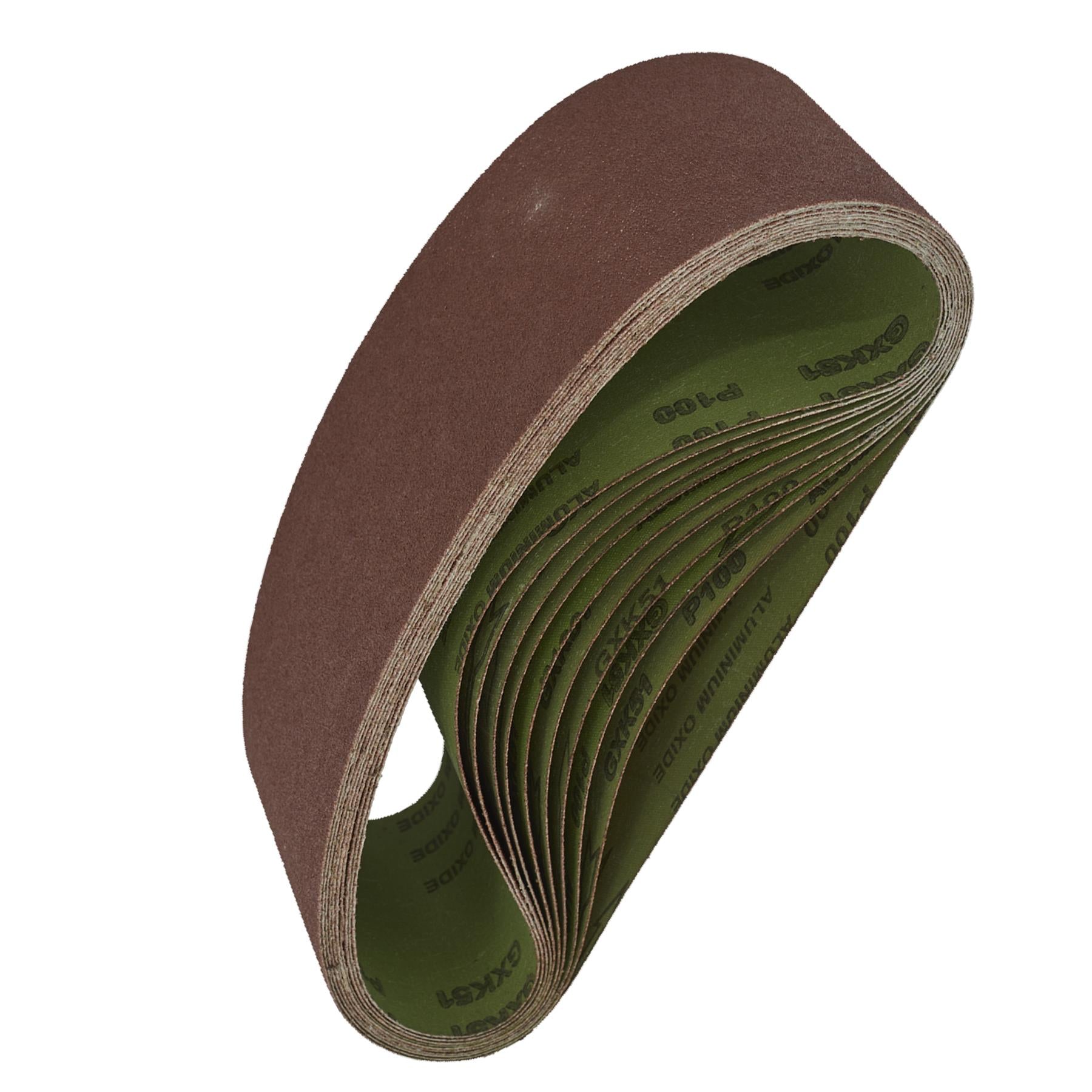Sanding Belt 100 x 610mm 100 Grit - Pack of 10 - WSB61100 Sealey