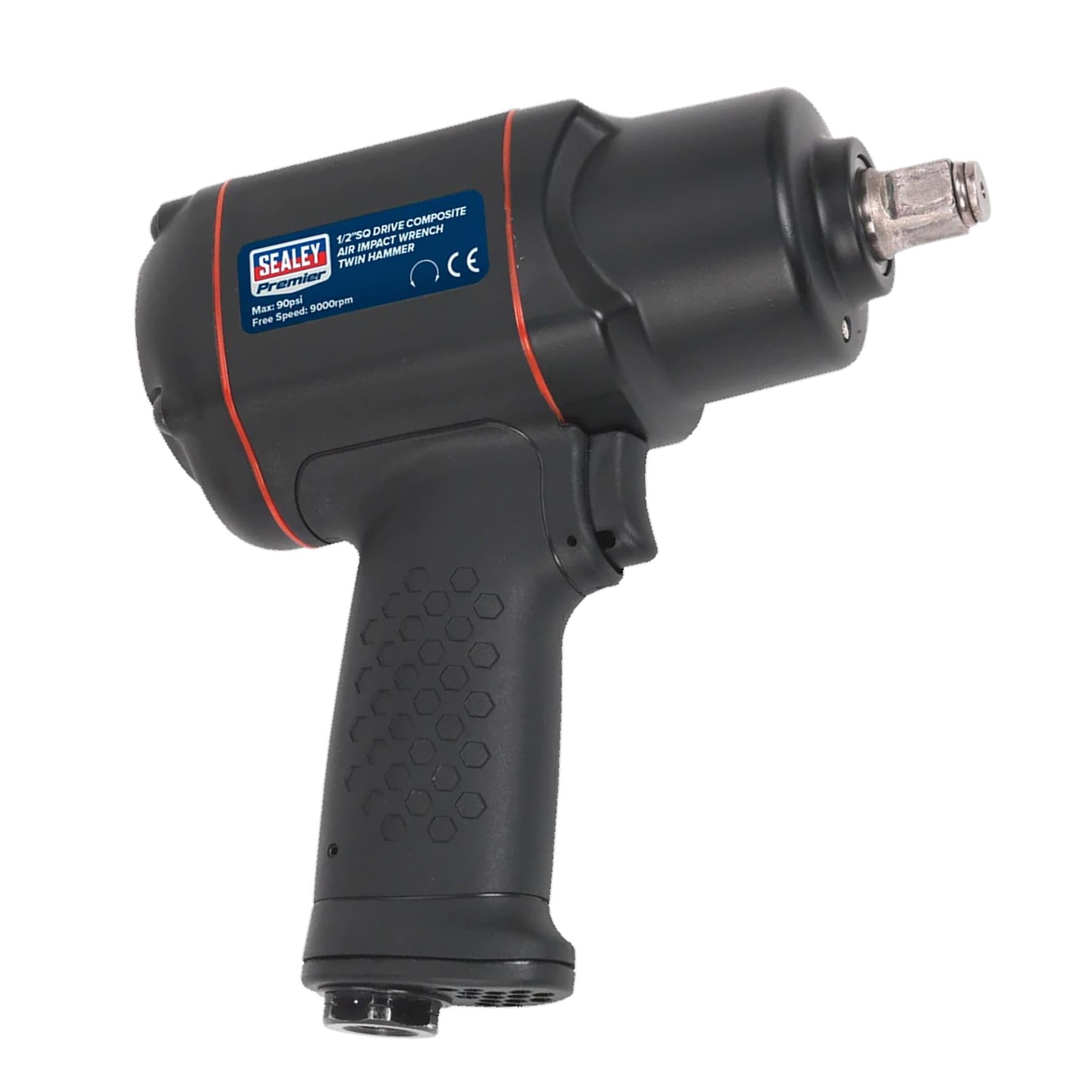 Sealey Air Impact Wrench 1/2"Sq Drive Twin Hammer