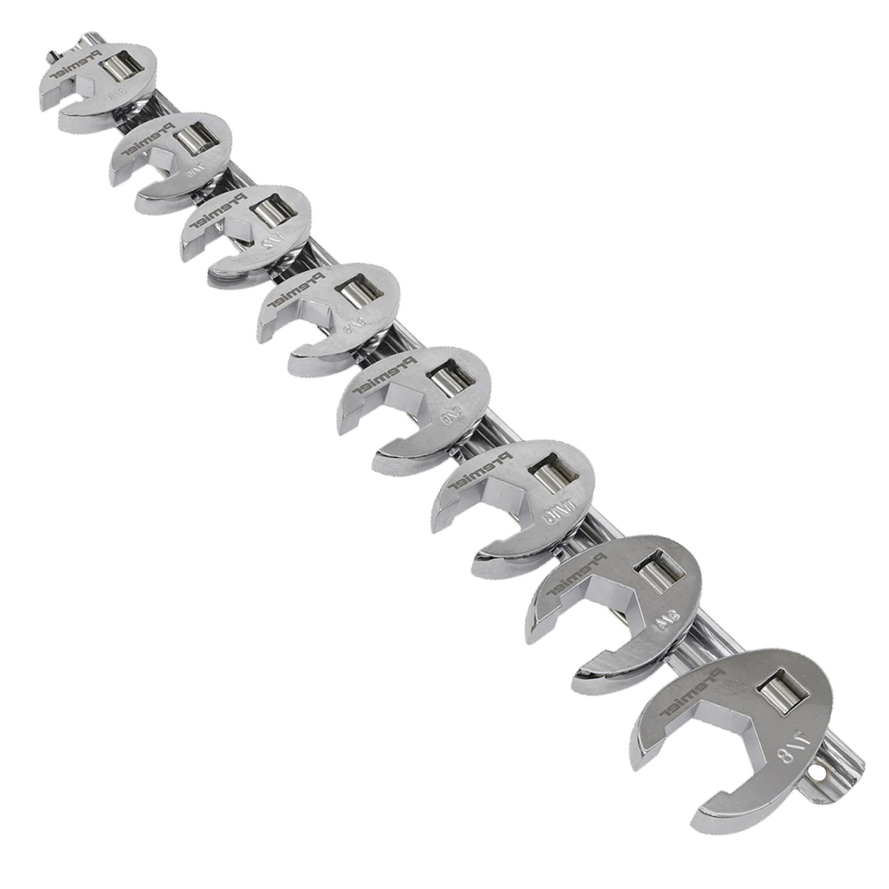 Sealey Crow's Foot Spanner Set 8pc 3/8"Sq Drive Imperial