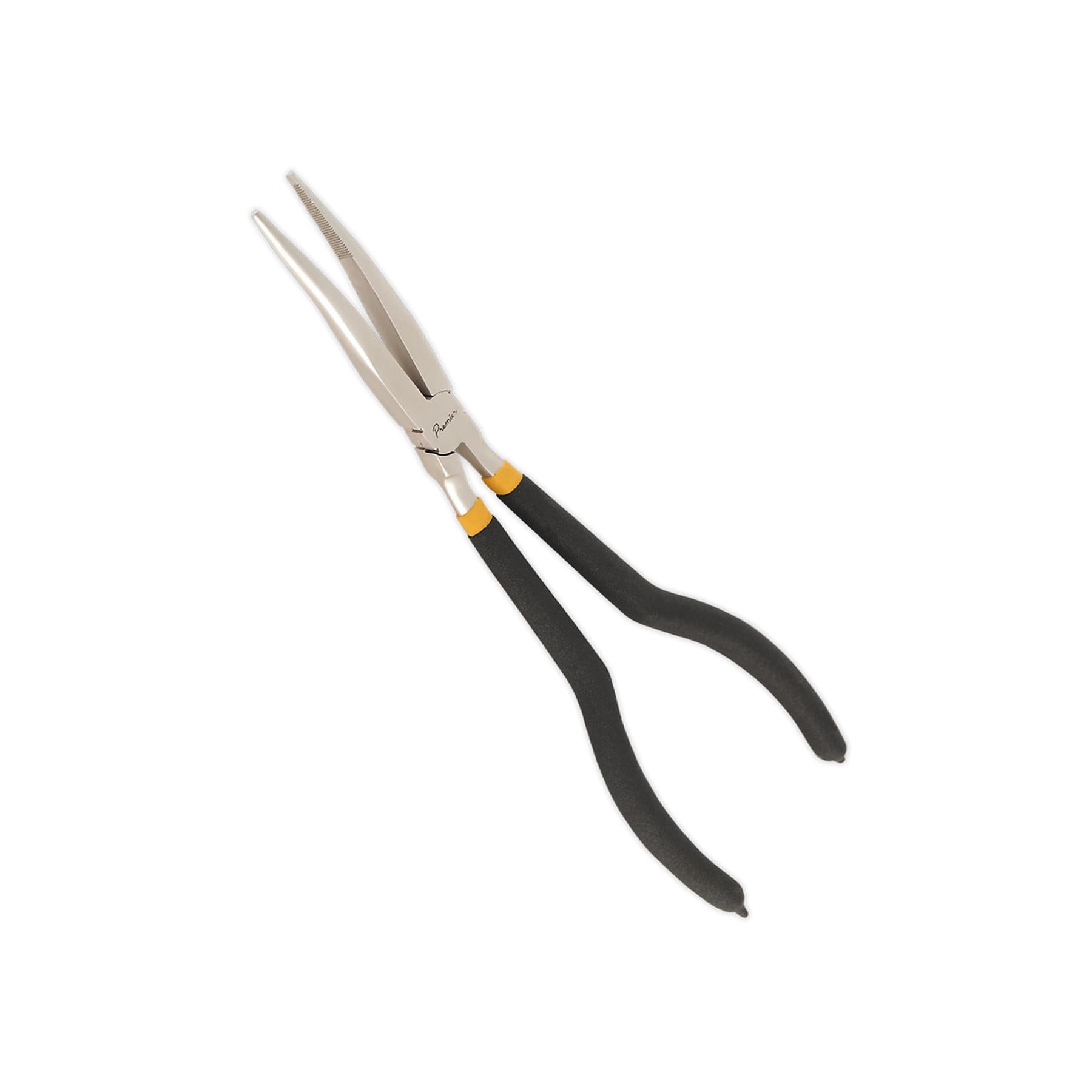 Sealey Needle Nose Pliers 280mm Offset Ni-Fe Finish