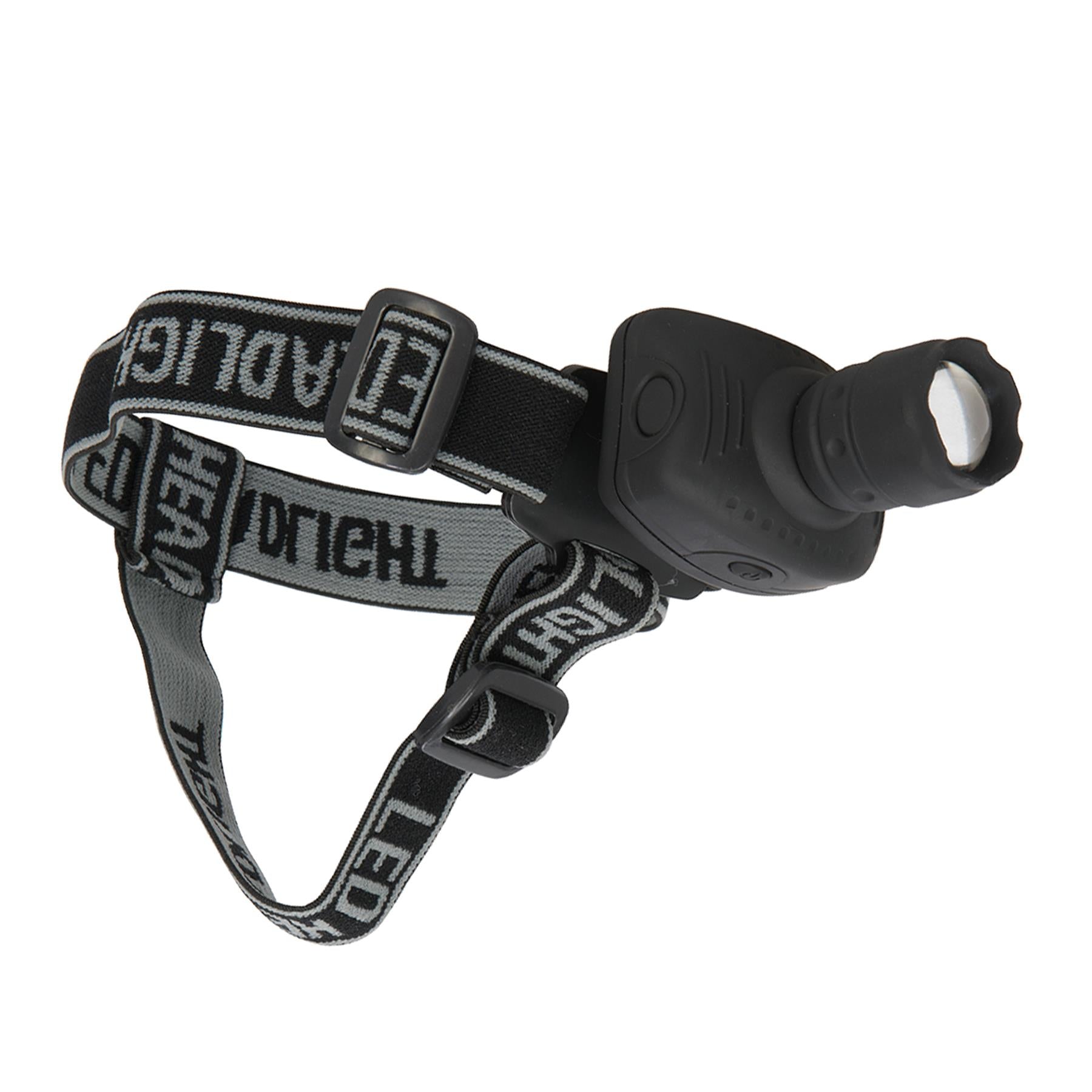 Led Head Torch 1W Powerful Light Rubberised Abs Camping Spot/Floodlight