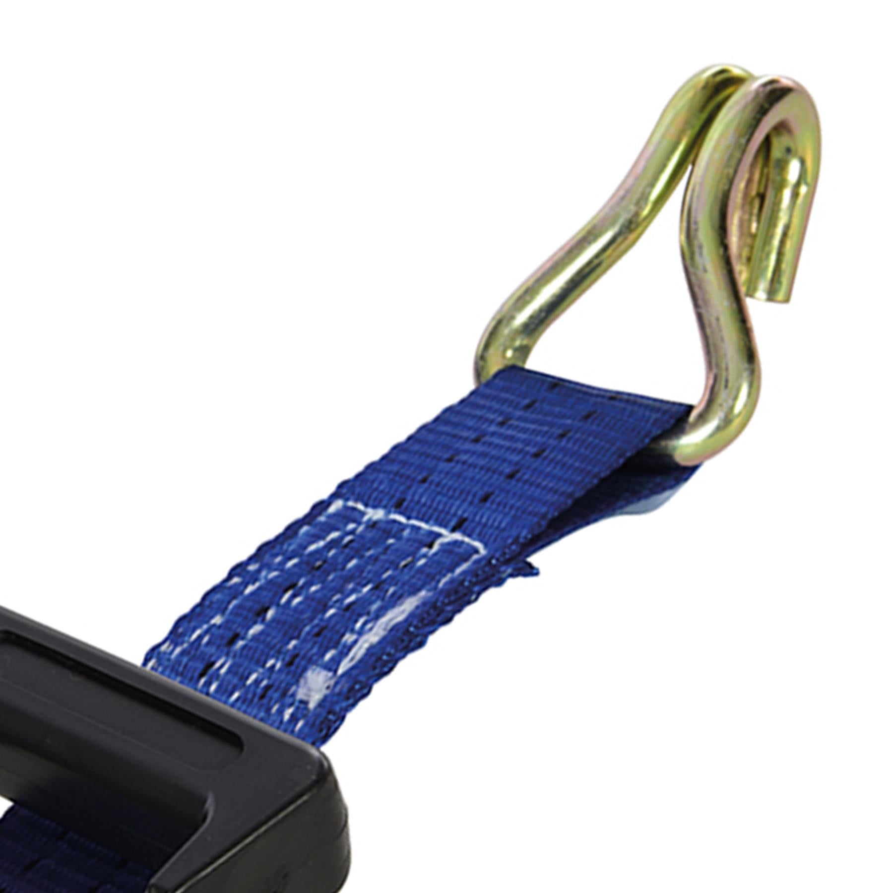 Rubber-Handled Ratchet Tie Down Strap J-Hook 6M X 38mm - Rated 750Kg New