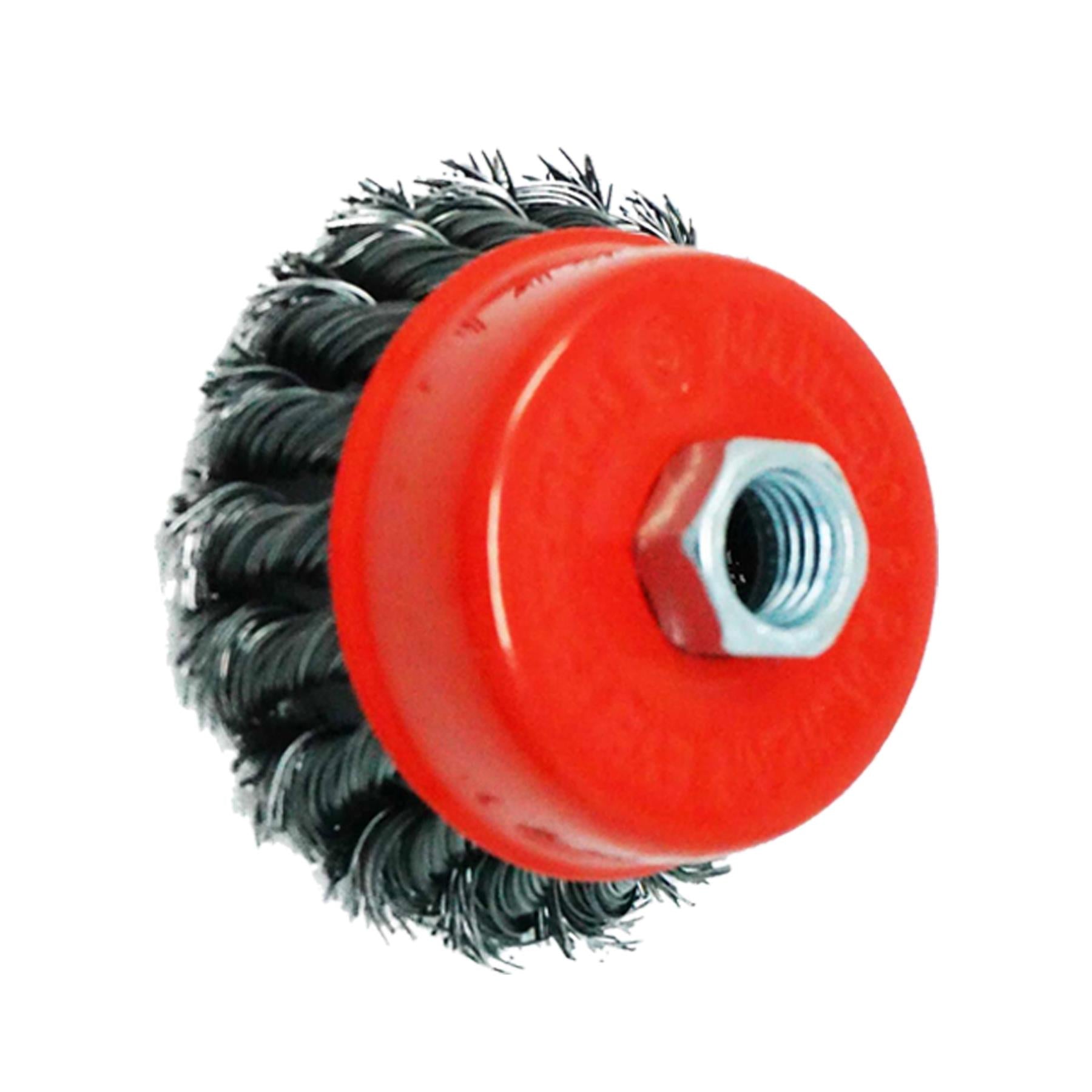 10x Twist Knot Wire Wheel Cup Brush 3" M14 for For Rust And Paint Removal