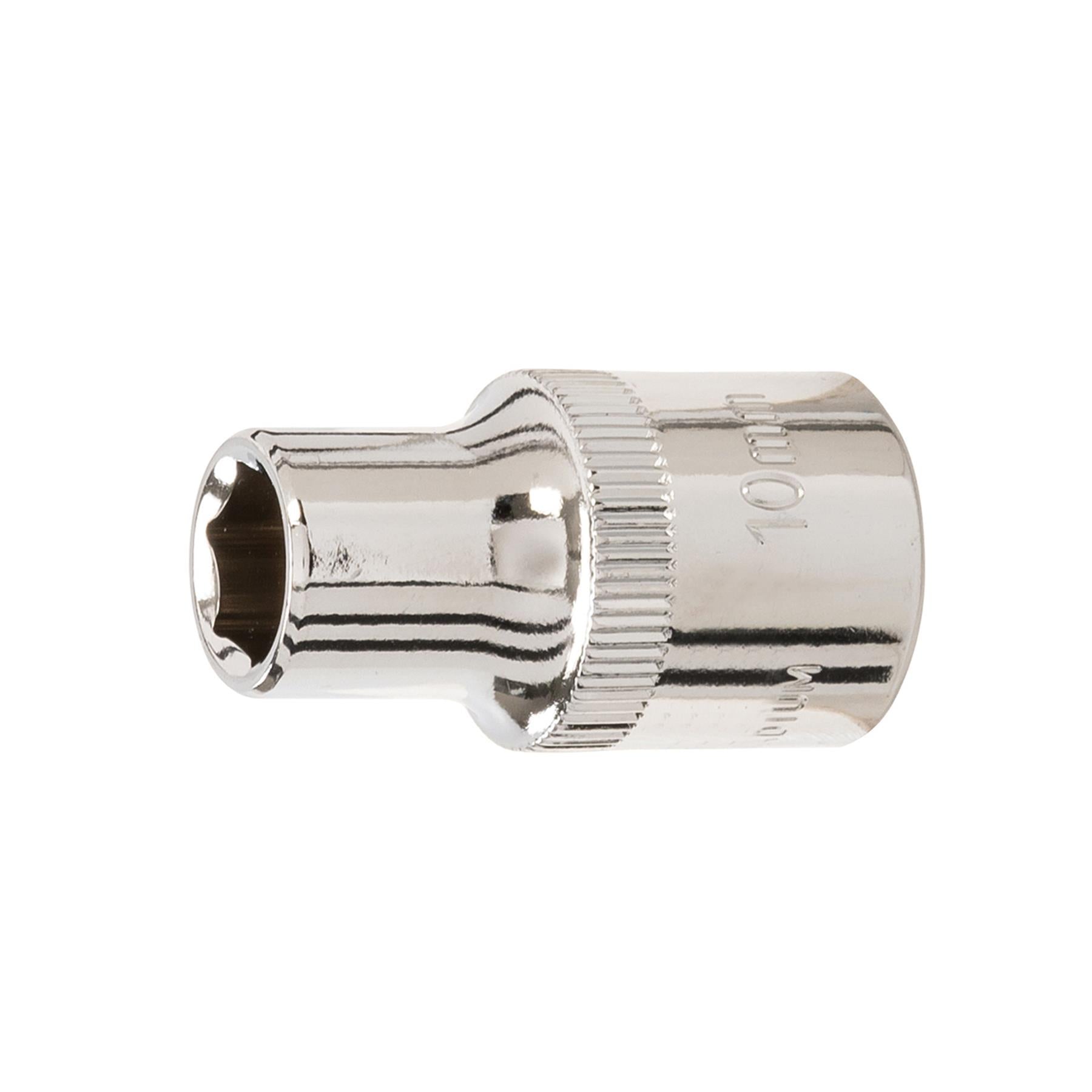 Socket 1/2" Drive Metric Hex Square 10mm Individual Hex Polished Crv Quality
