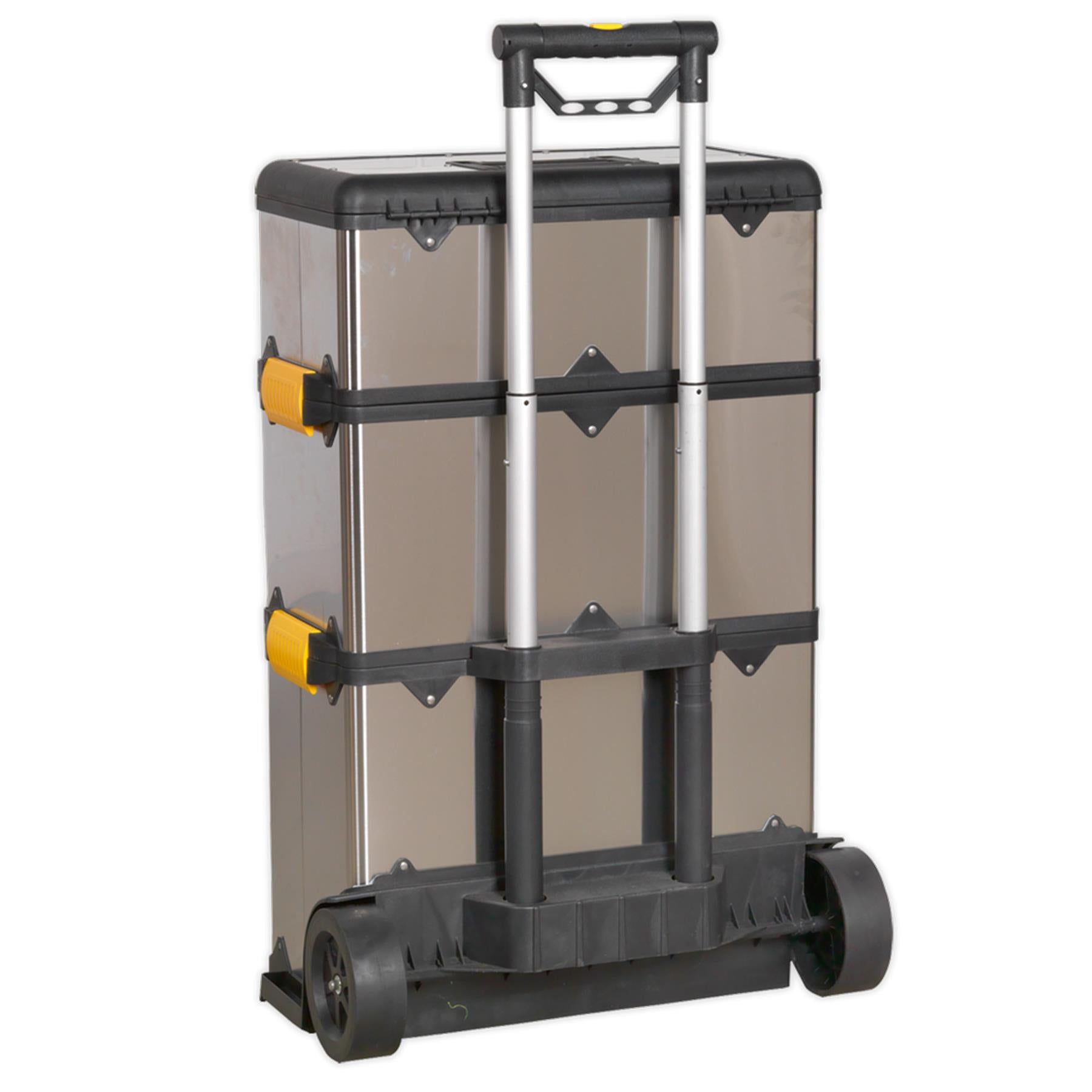 Sealey Mobile Stainless Steel/Composite Toolbox - 3 Compartment