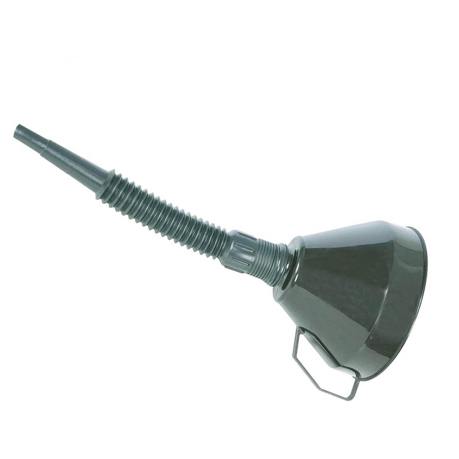Plastic Funnel With Spout - 160mm - With Brassed Gauze Filter Thick Durable