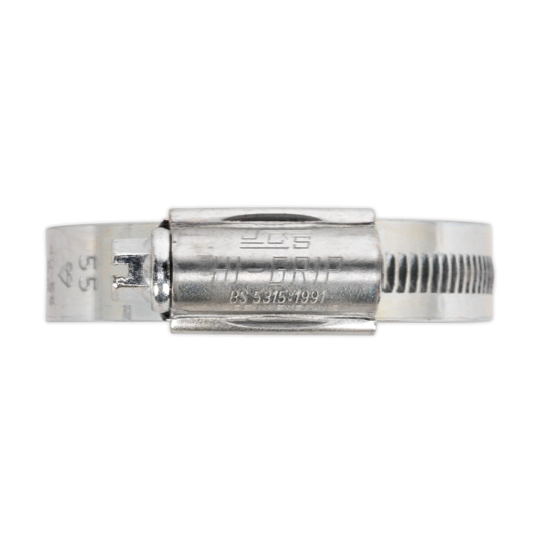 Sealey HI-GRIP Hose Clip Zinc Plated �110-140mm Pack of 10