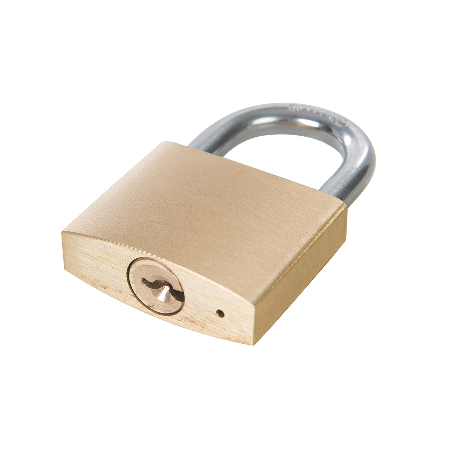 Keyed Alike Padlocks With Set Of 3 Brass Keys 40 x 32 x 12mm 2Pk