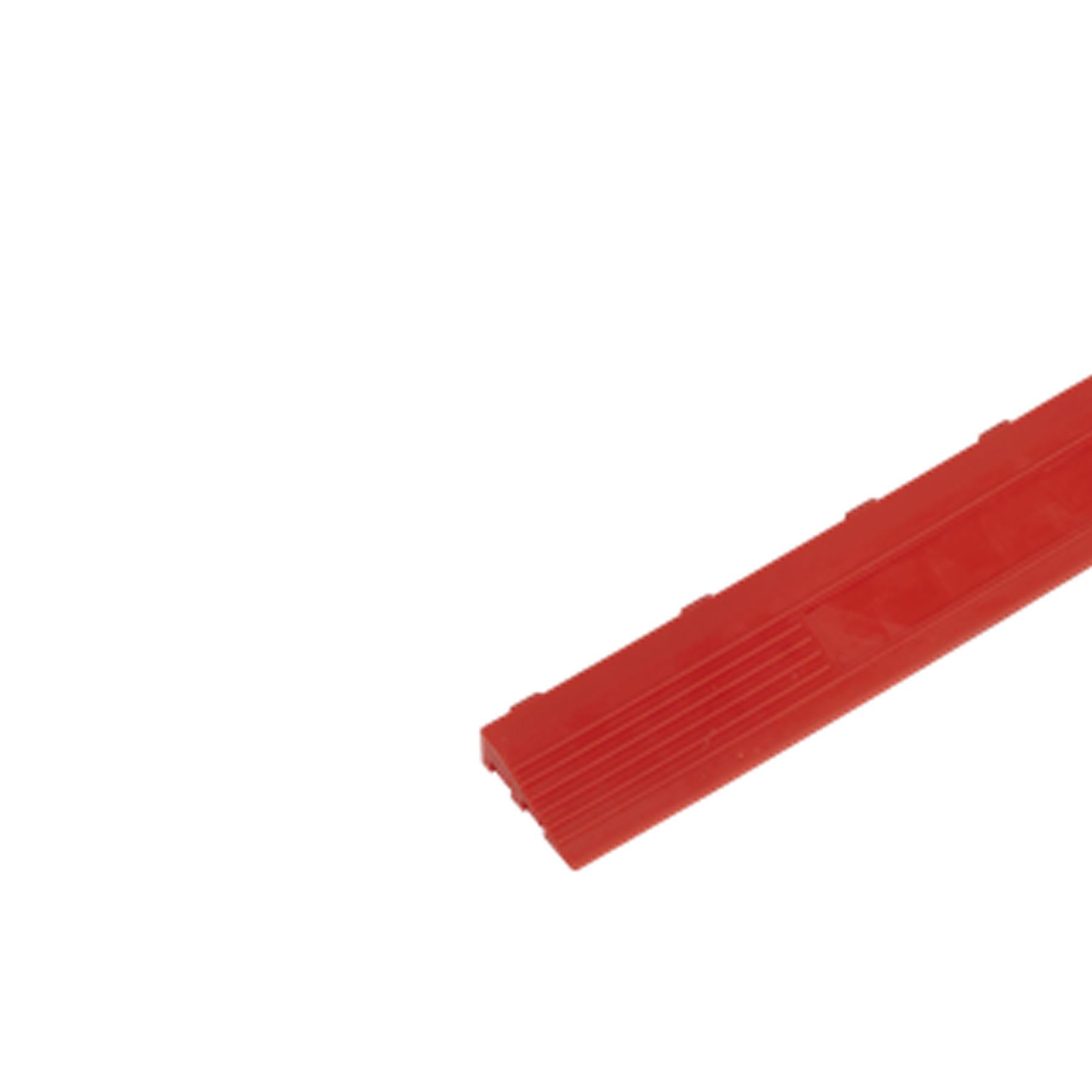 Sealey Polypropylene Floor Tile Edge 400x60mm Red Female-Pack of 6