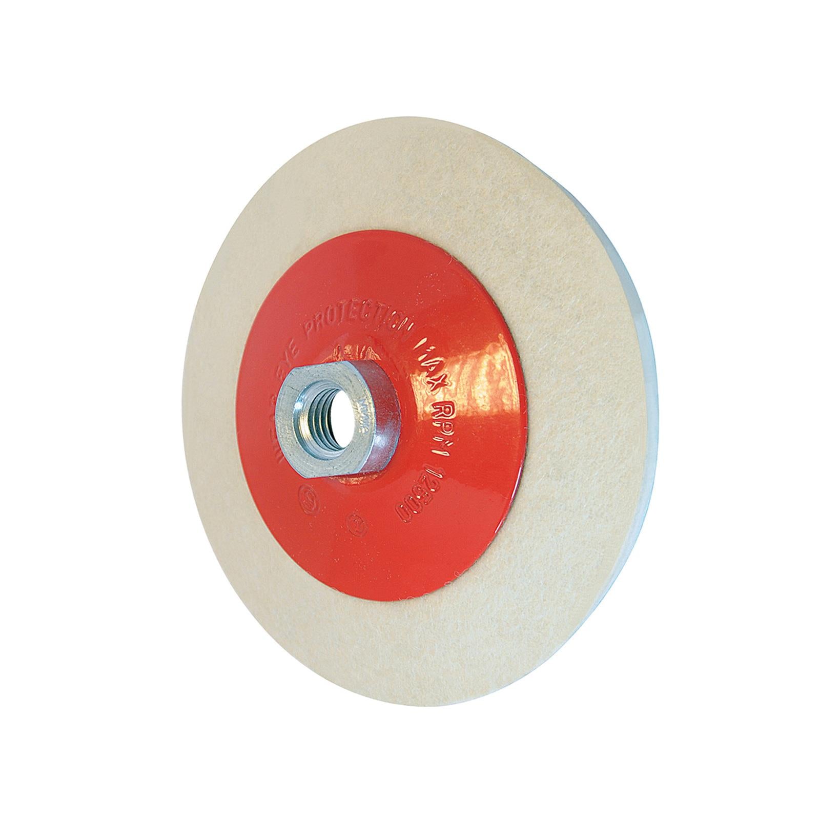 Car Boat Body Paintwork Polish Bevelled Felt Buffing Wheel 115mm New