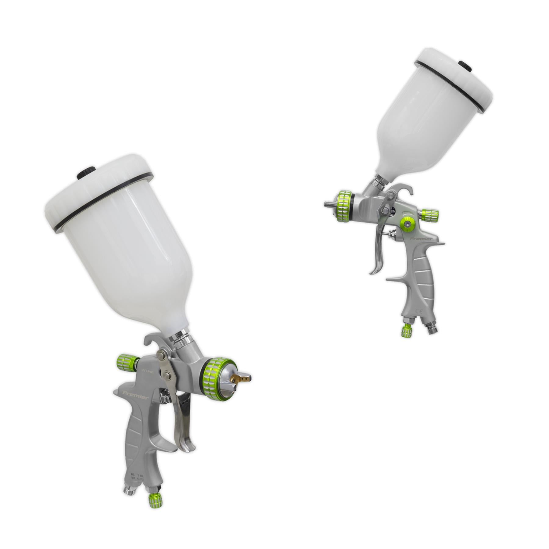 Sealey LVLP Gravity Feed Spray Gun 1.4mm Set-Up