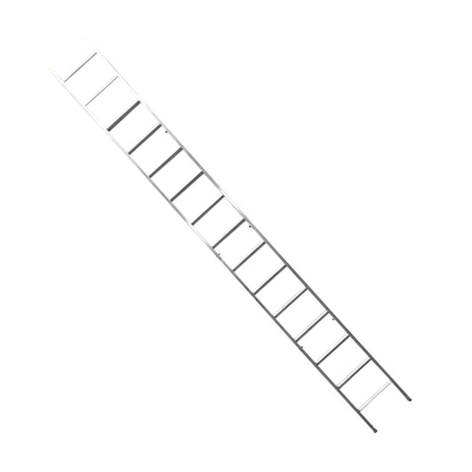 Dapetz PRo 15 Rungs Aluminium 4 Sections Surveyors Ladder 4m, Made In UK