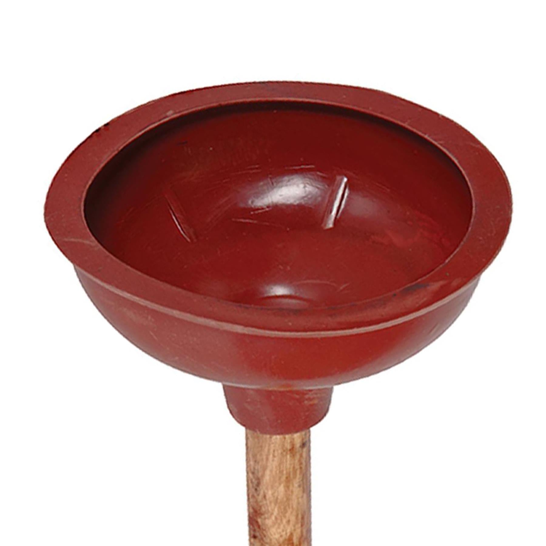 Wooden Handle Toilet Plunger Sink Bathroom Kitchen Sink Cleaner Waste Remover