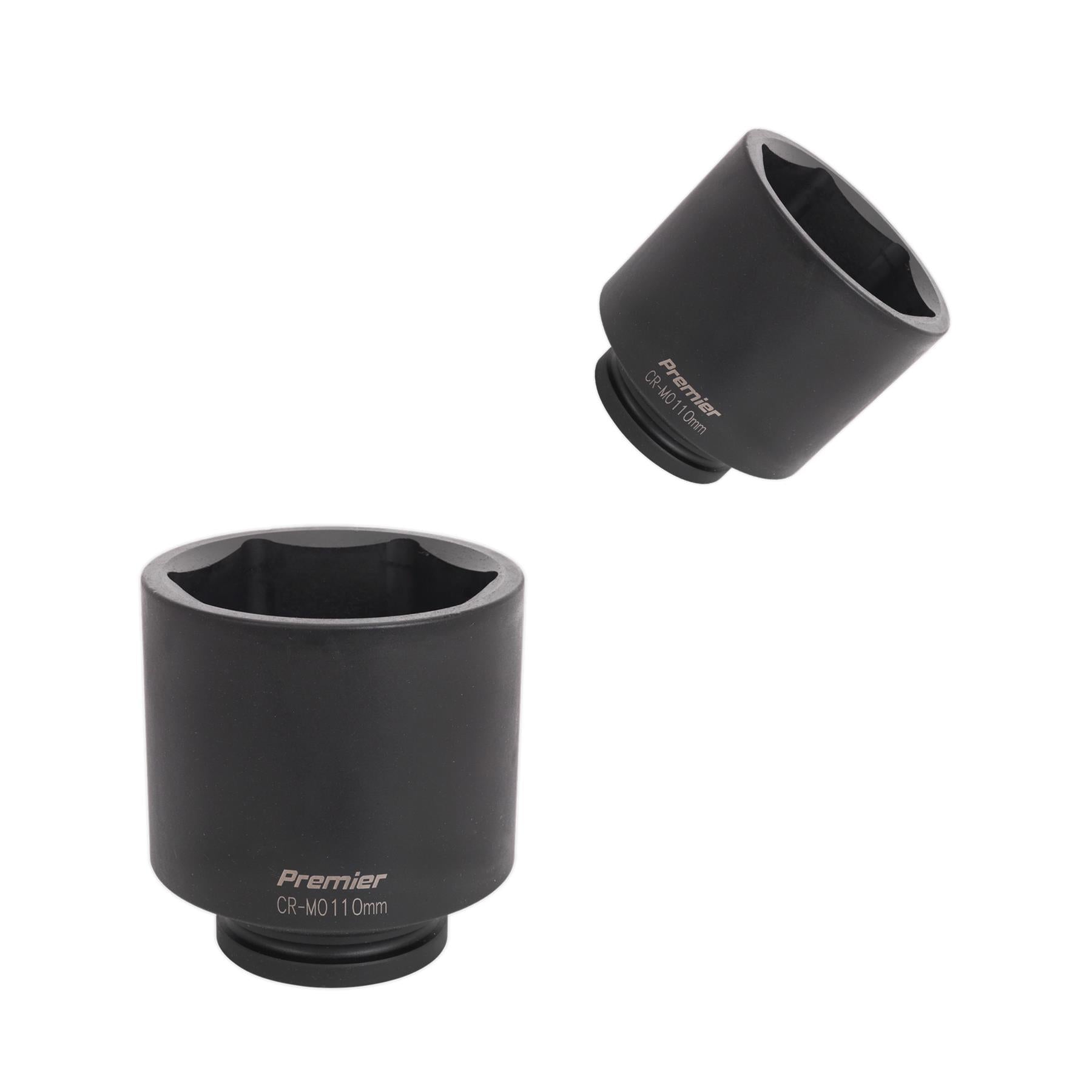 Sealey Impact Socket 110mm Deep 1"Sq Drive Chrome Molybdenum Lifetime Guarantee