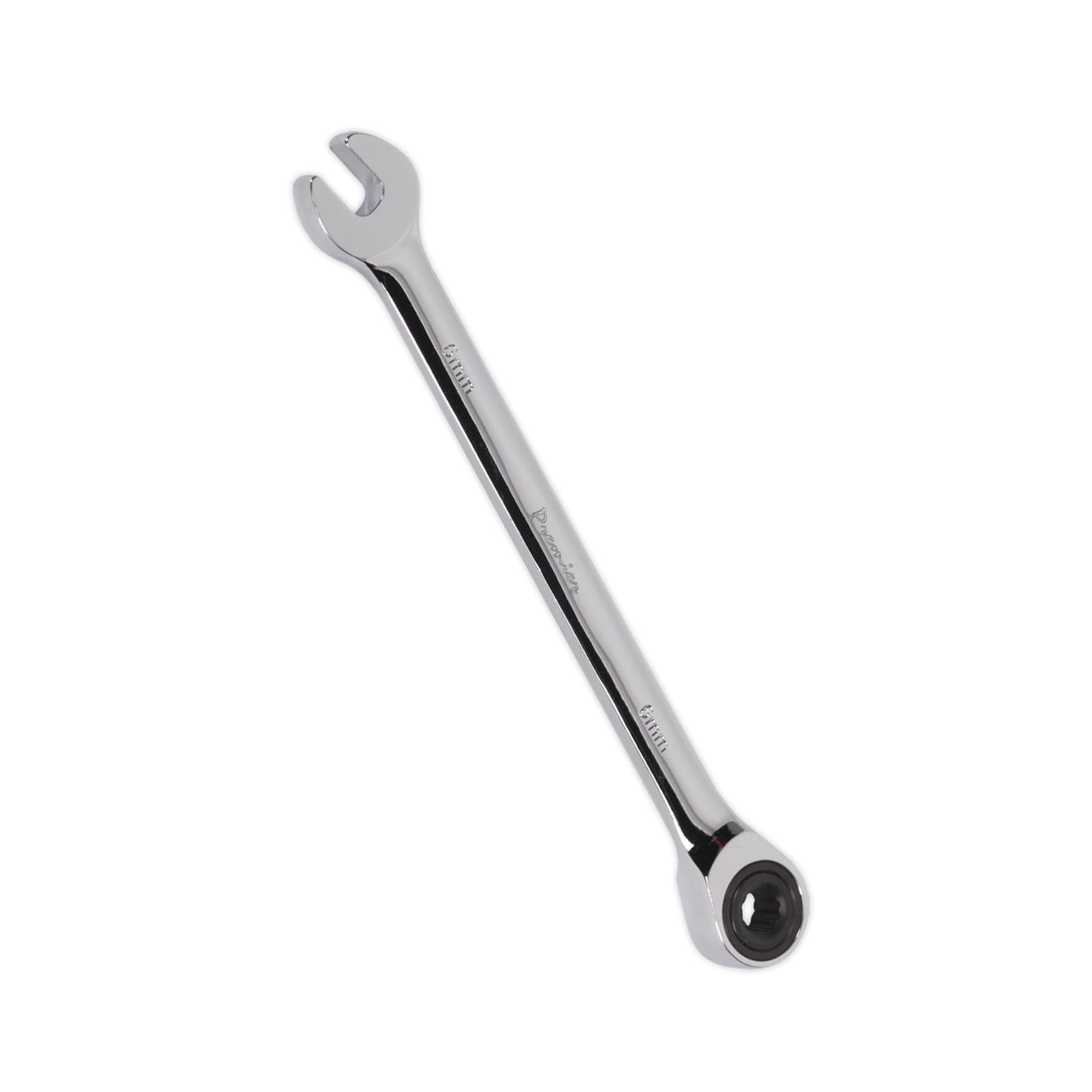 Sealey Ratchet Combination Spanner 6mm Chrome Vanadium Steel