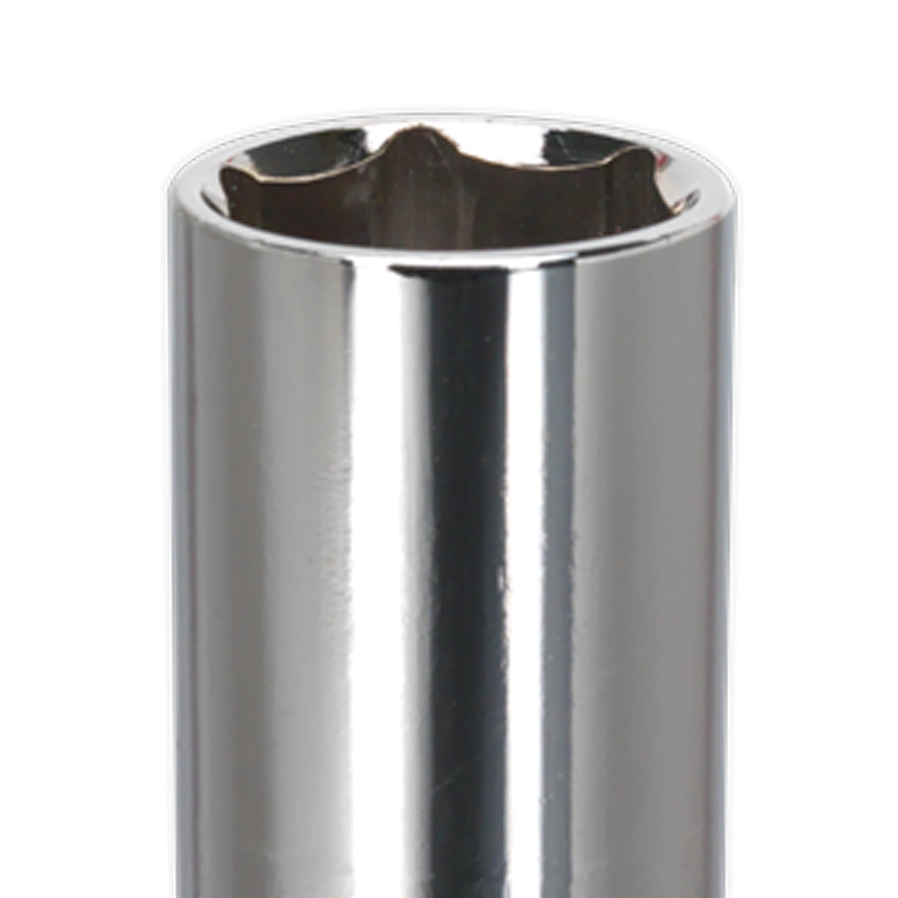 Sealey WallDrive Socket 21mm Deep 1/2"Sq Drive Fully Polished