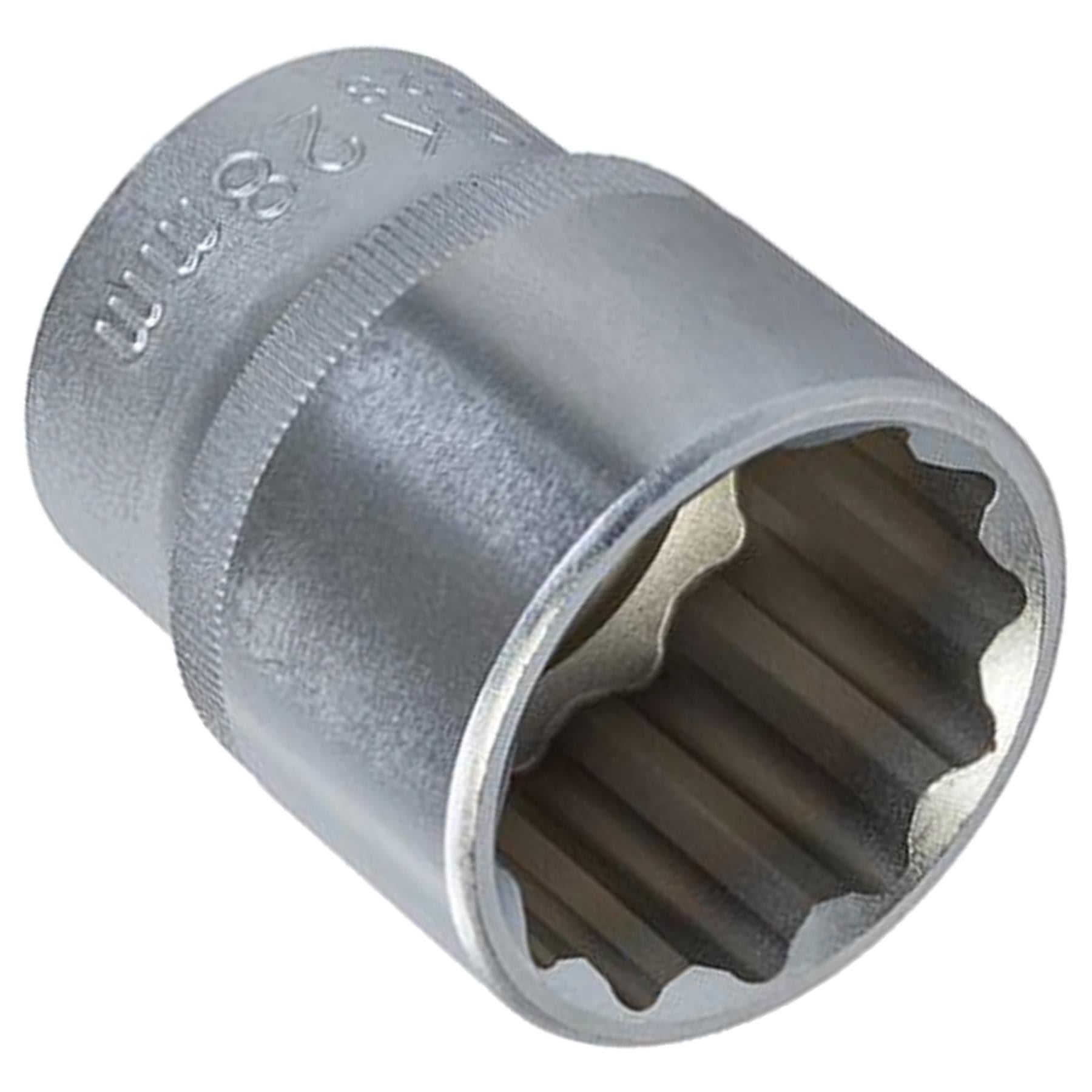 King Dick 28mm 1/2" SD Metric Socket 12 Point (12PT)