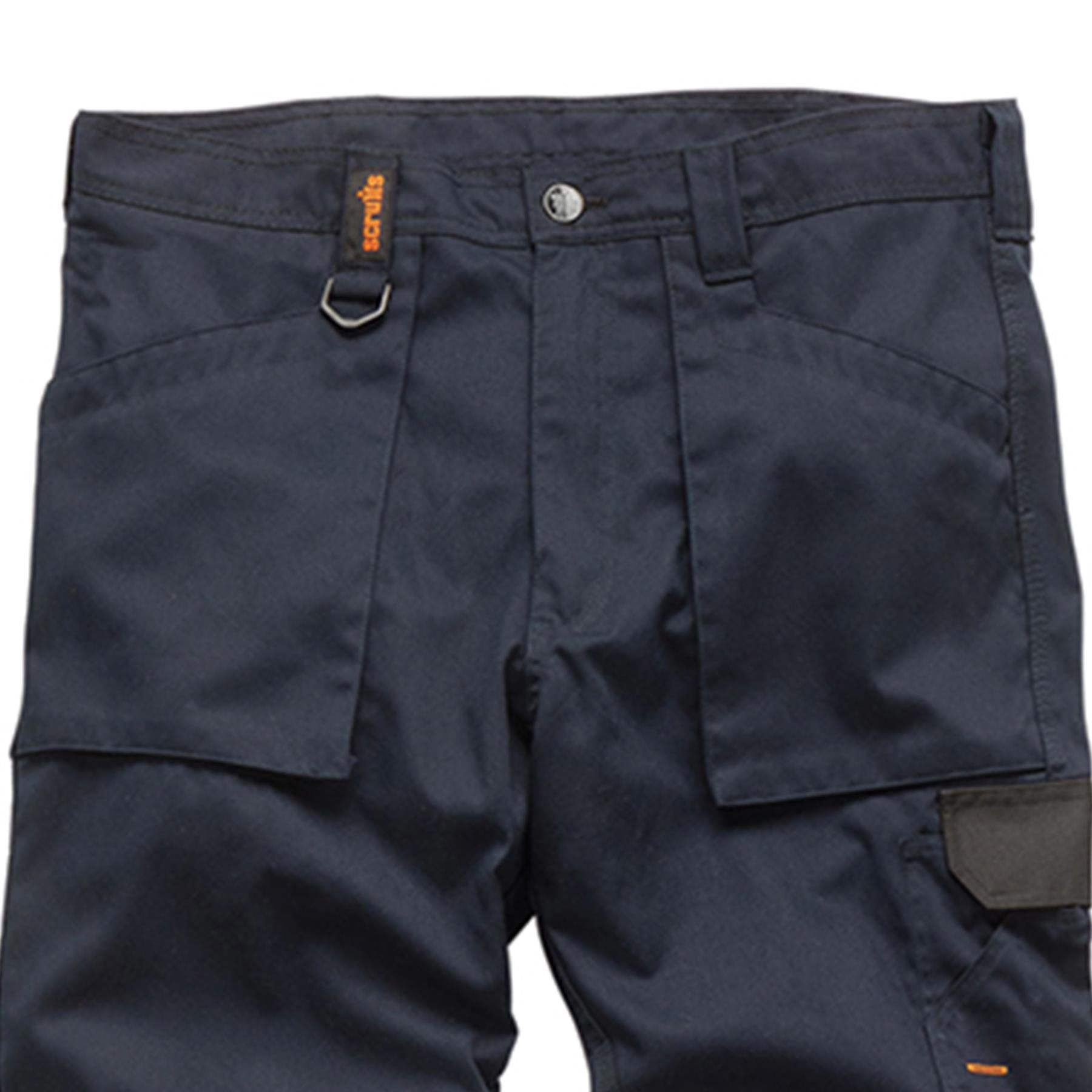 Scruffs Worker Trousers | Trade Hard Wearing Work Trousers NAVY (36S)