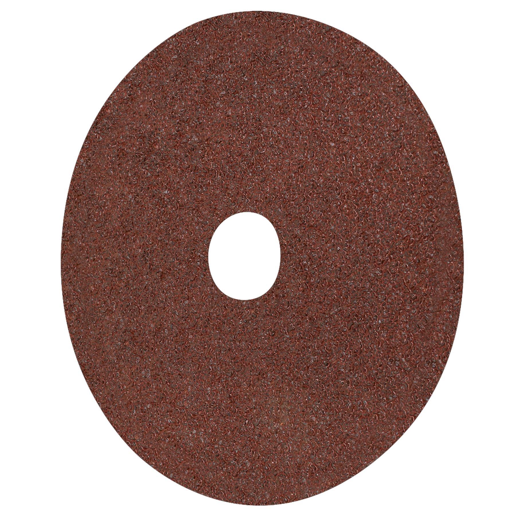 Fibre Backed Disc Ø125mm - 24 Grit Pack of 25 - WSD524 Sealey