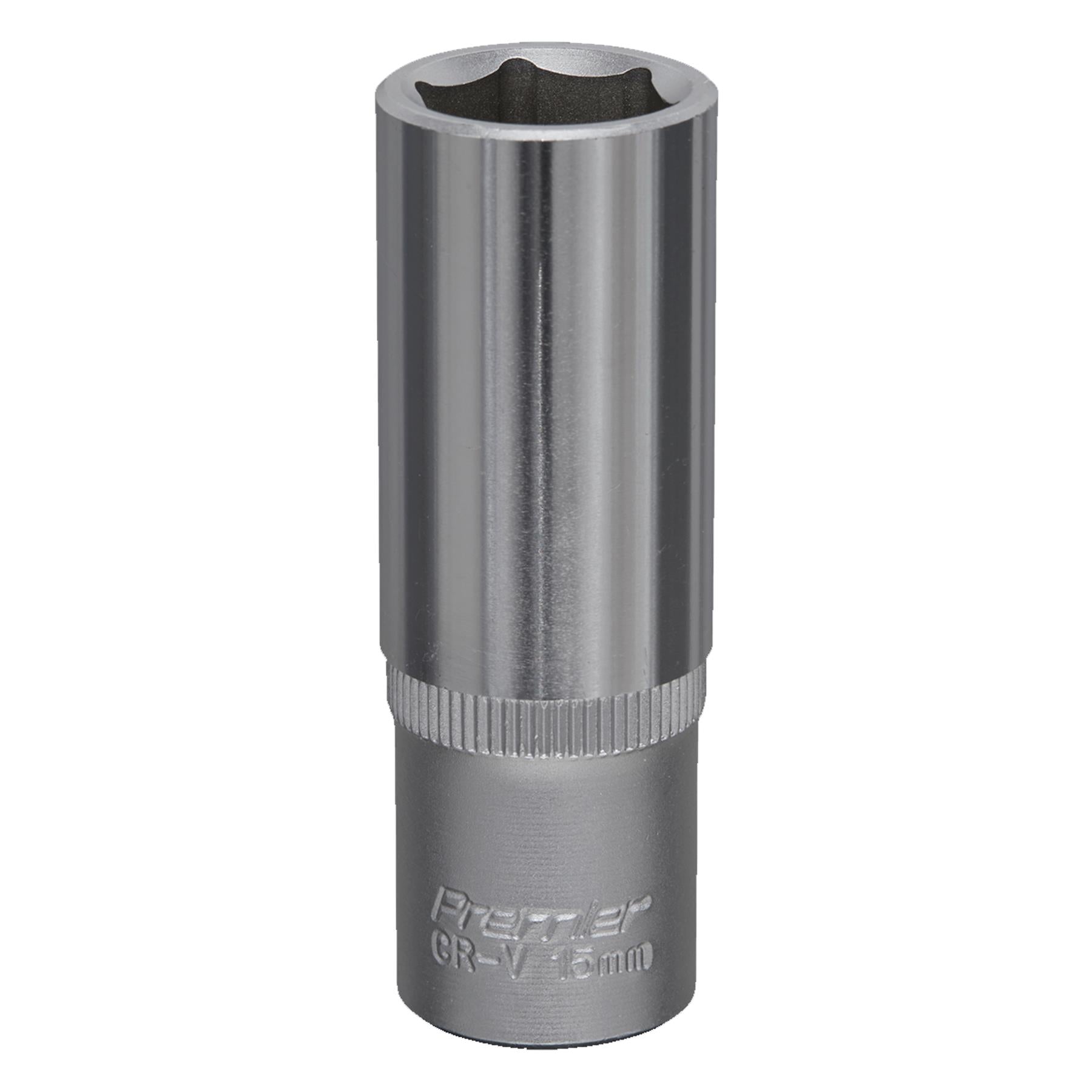 Sealey WallDrive Socket 15mm Deep 3/8"Sq Drive